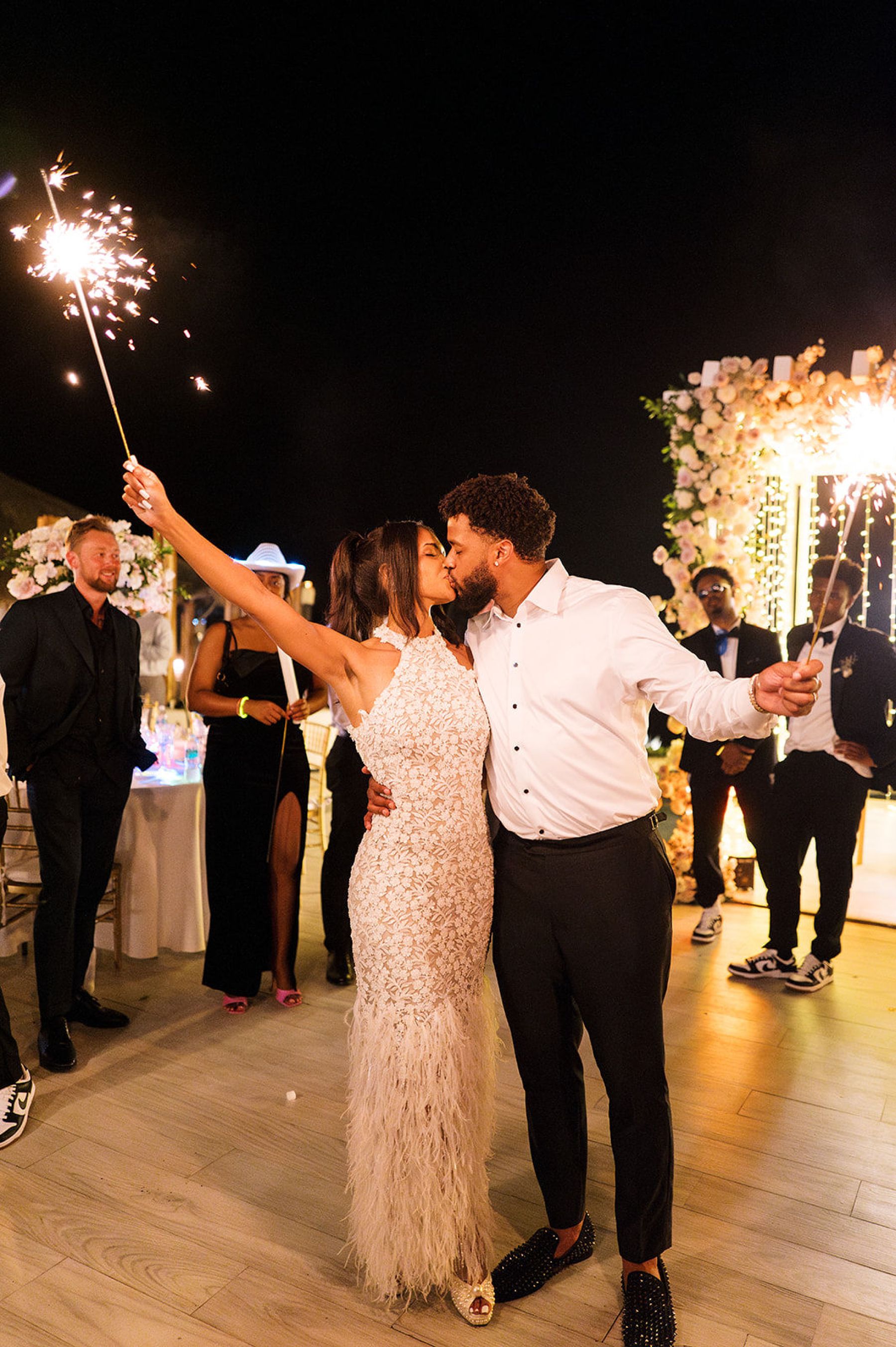 Deana &amp; Reggie: A Modern Elegant Destination Wedding at Sunset Monalisa photo