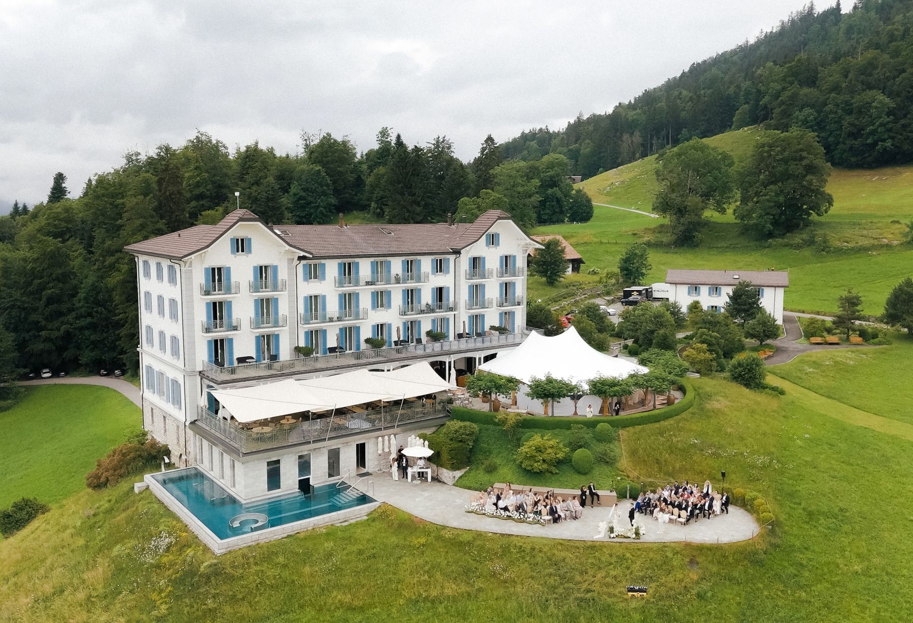 A Romantic Swiss Mountain Celebration: Alina &amp; Alex's Elegant Wedding at Villa Honegg photo