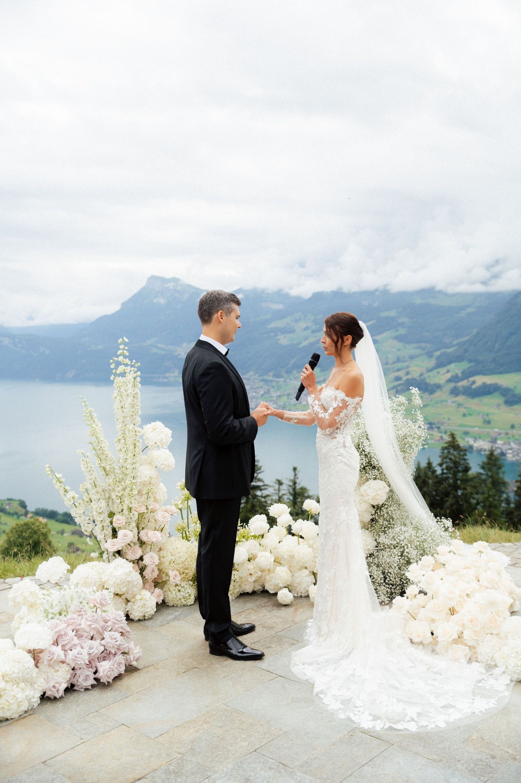 A Romantic Swiss Mountain Celebration: Alina &amp; Alex's Elegant Wedding at Villa Honegg photo