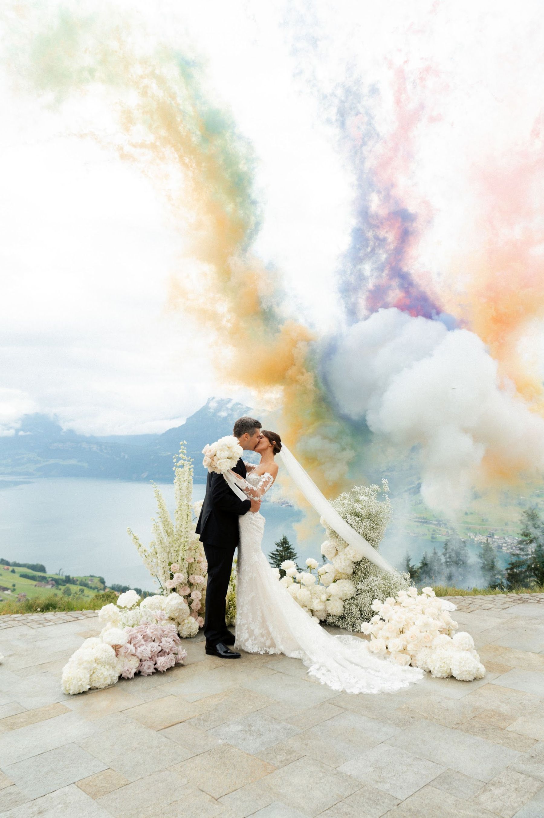A Romantic Swiss Mountain Celebration: Alina &amp; Alex's Elegant Wedding at Villa Honegg photo