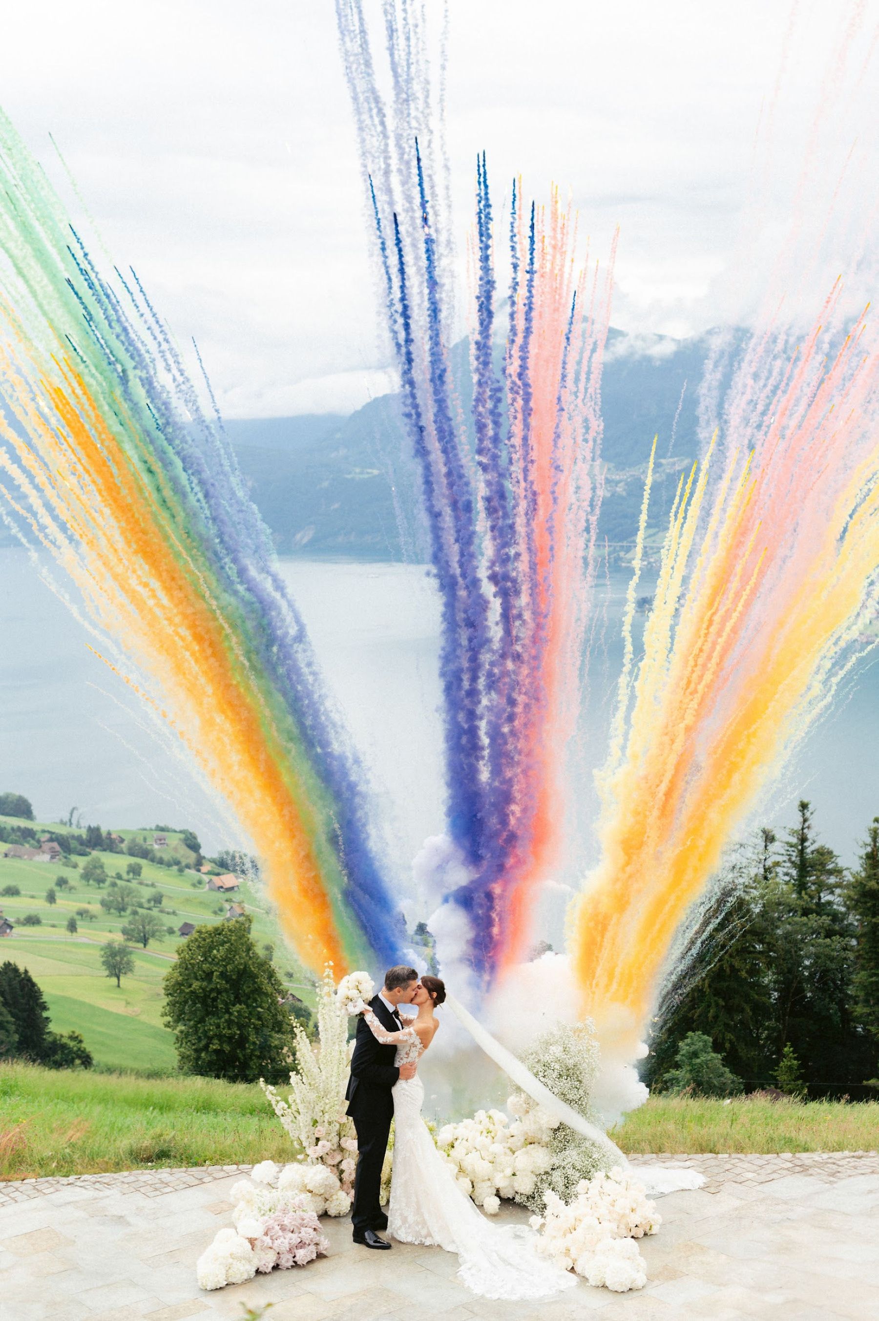 A Romantic Swiss Mountain Celebration: Alina &amp; Alex's Elegant Wedding at Villa Honegg photo