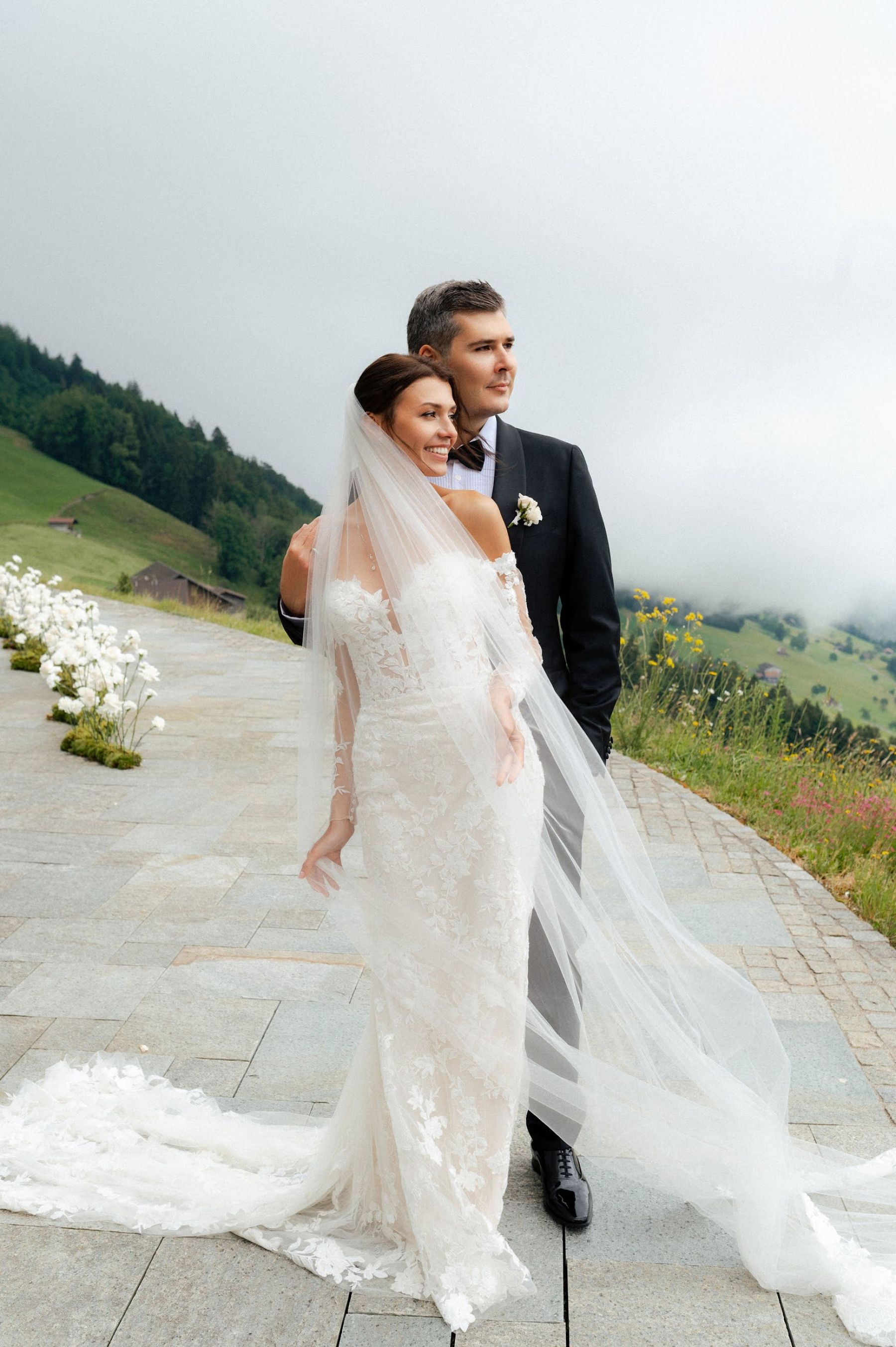 A Romantic Swiss Mountain Celebration: Alina &amp; Alex's Elegant Wedding at Villa Honegg photo
