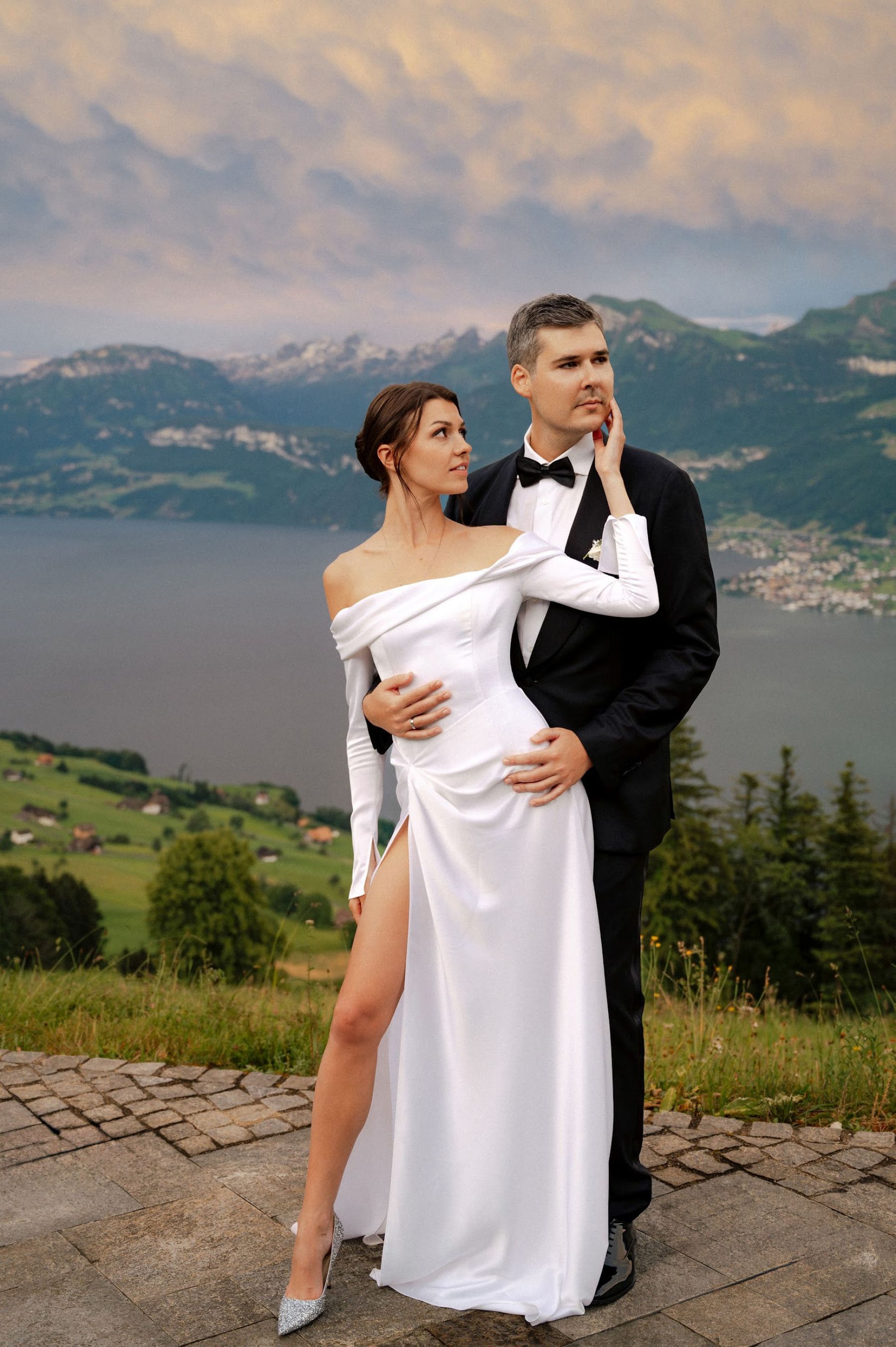 A Romantic Swiss Mountain Celebration: Alina &amp; Alex's Elegant Wedding at Villa Honegg photo