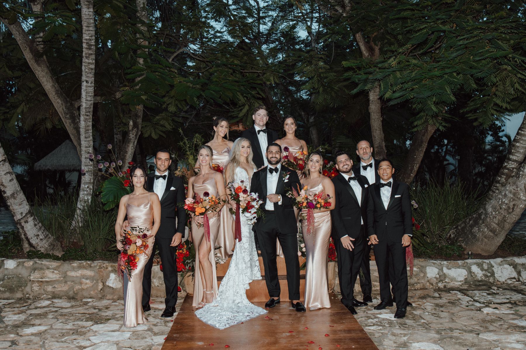 Crystal &amp; Anthony's Luxe Jungle Wedding at Maroma, A Belmond Hotel photo