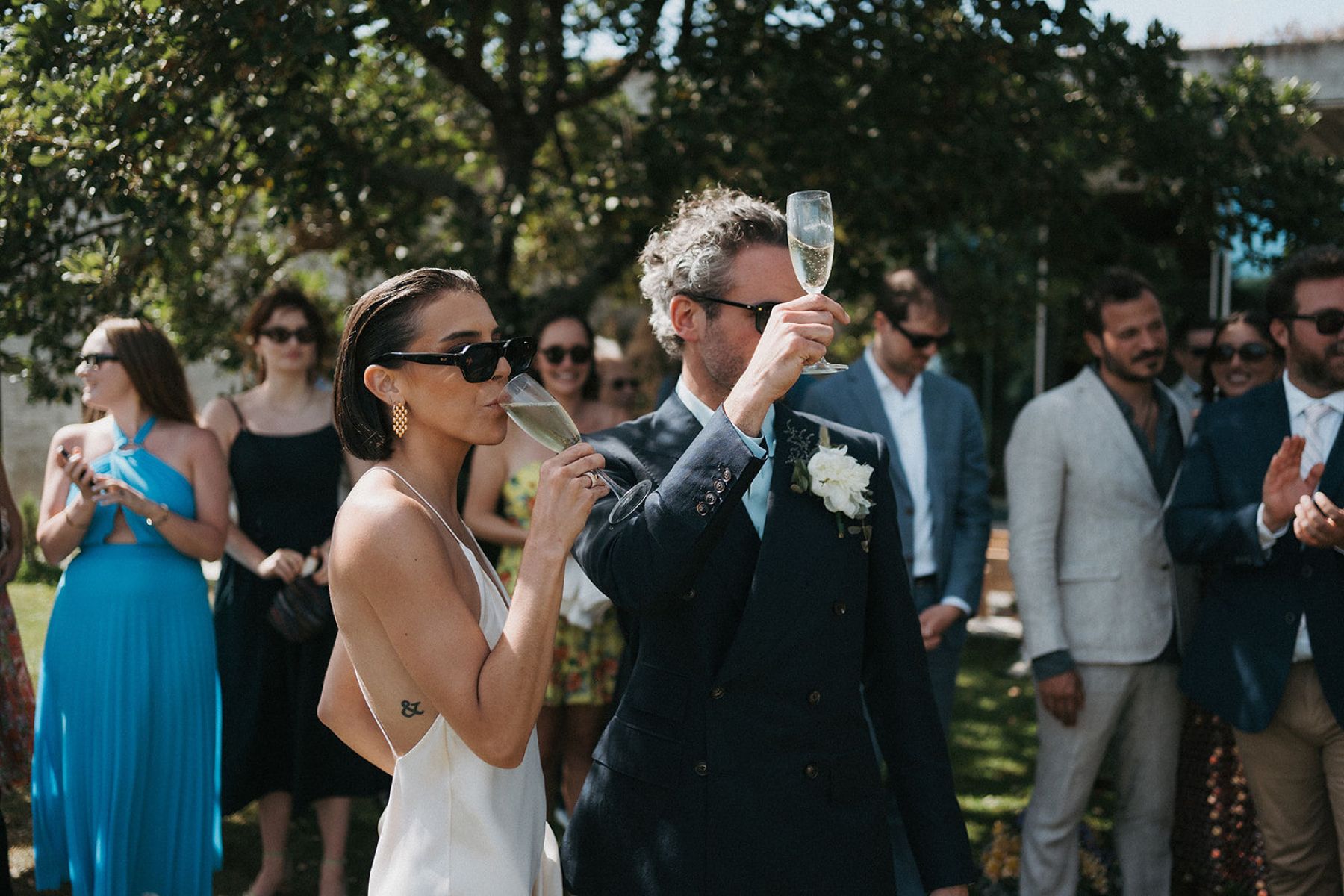 A Sun-Drenched Love Story: Alex &amp; Rich's Elegant Portuguese Wedding at Rio do Prado photo