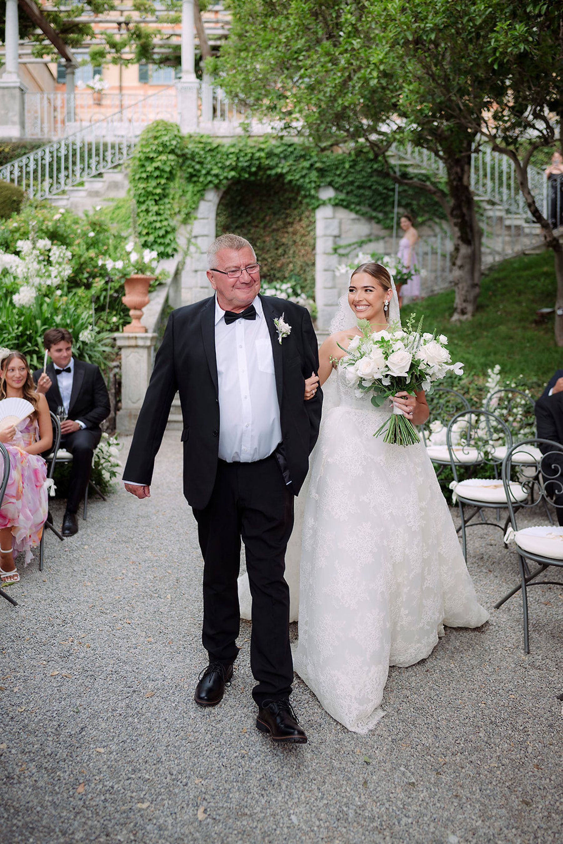 A Childhood Romance Blossoms in Lake Como: Lauren and Branagh's Timeless Wedding at Villa Cipressi photo