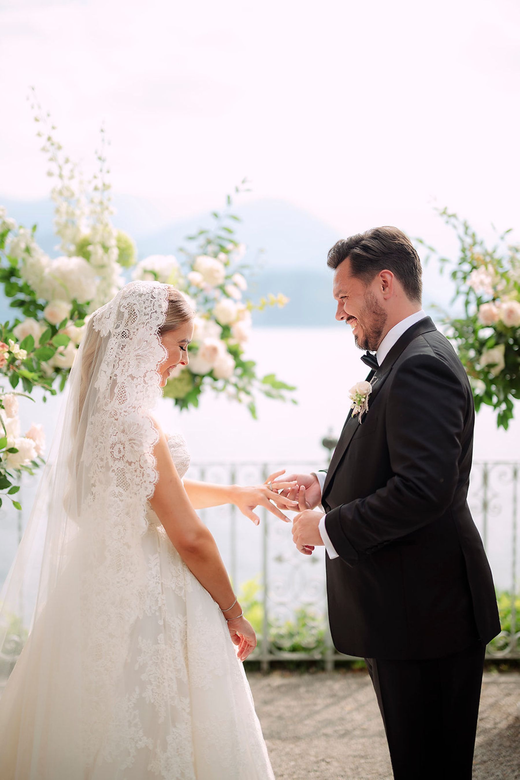 A Childhood Romance Blossoms in Lake Como: Lauren and Branagh's Timeless Wedding at Villa Cipressi photo