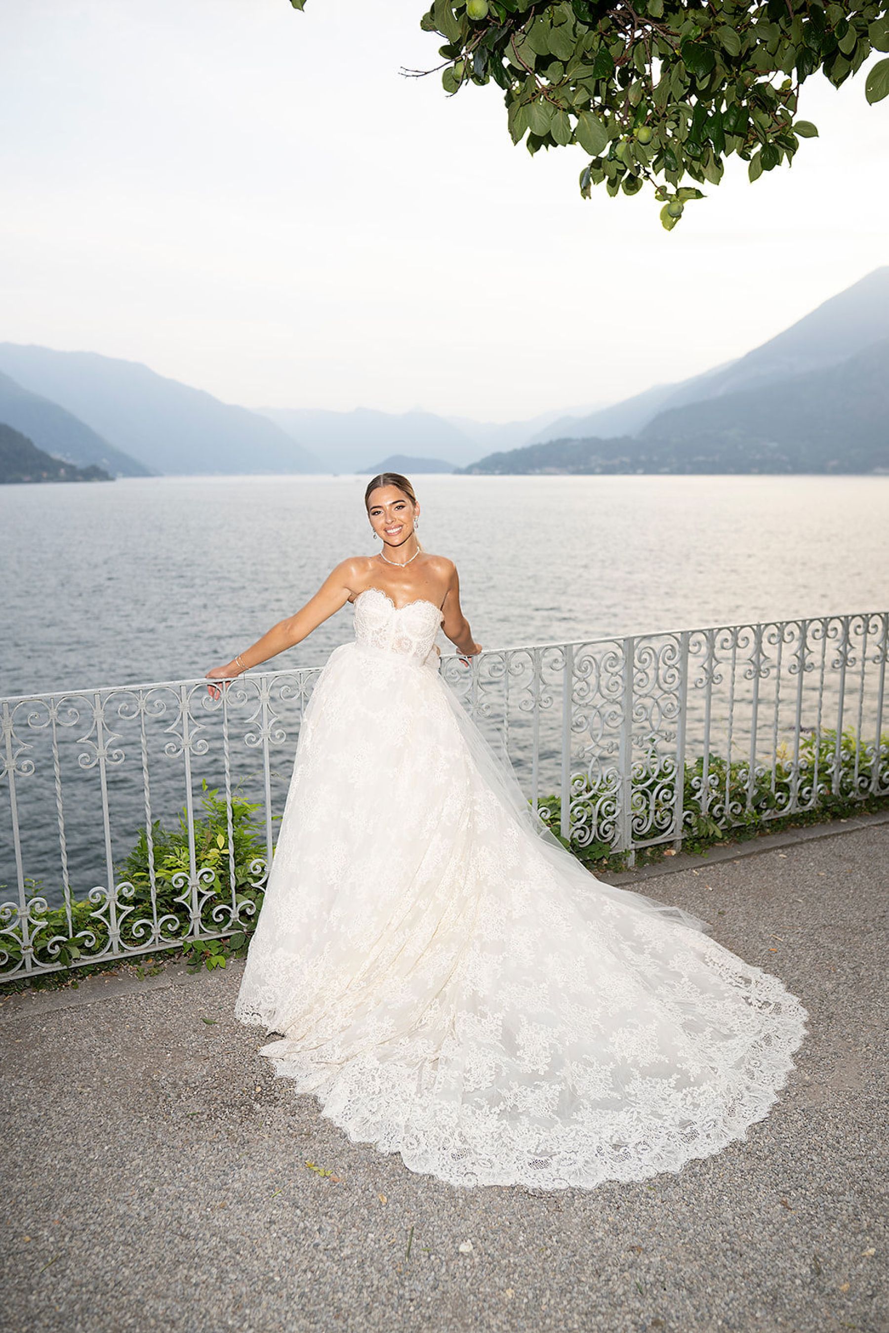 A Childhood Romance Blossoms in Lake Como: Lauren and Branagh's Timeless Wedding at Villa Cipressi photo