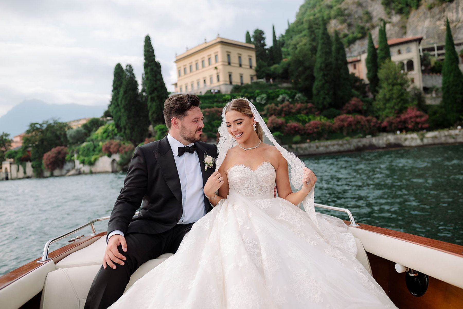 A Childhood Romance Blossoms in Lake Como: Lauren and Branagh's Timeless Wedding at Villa Cipressi photo