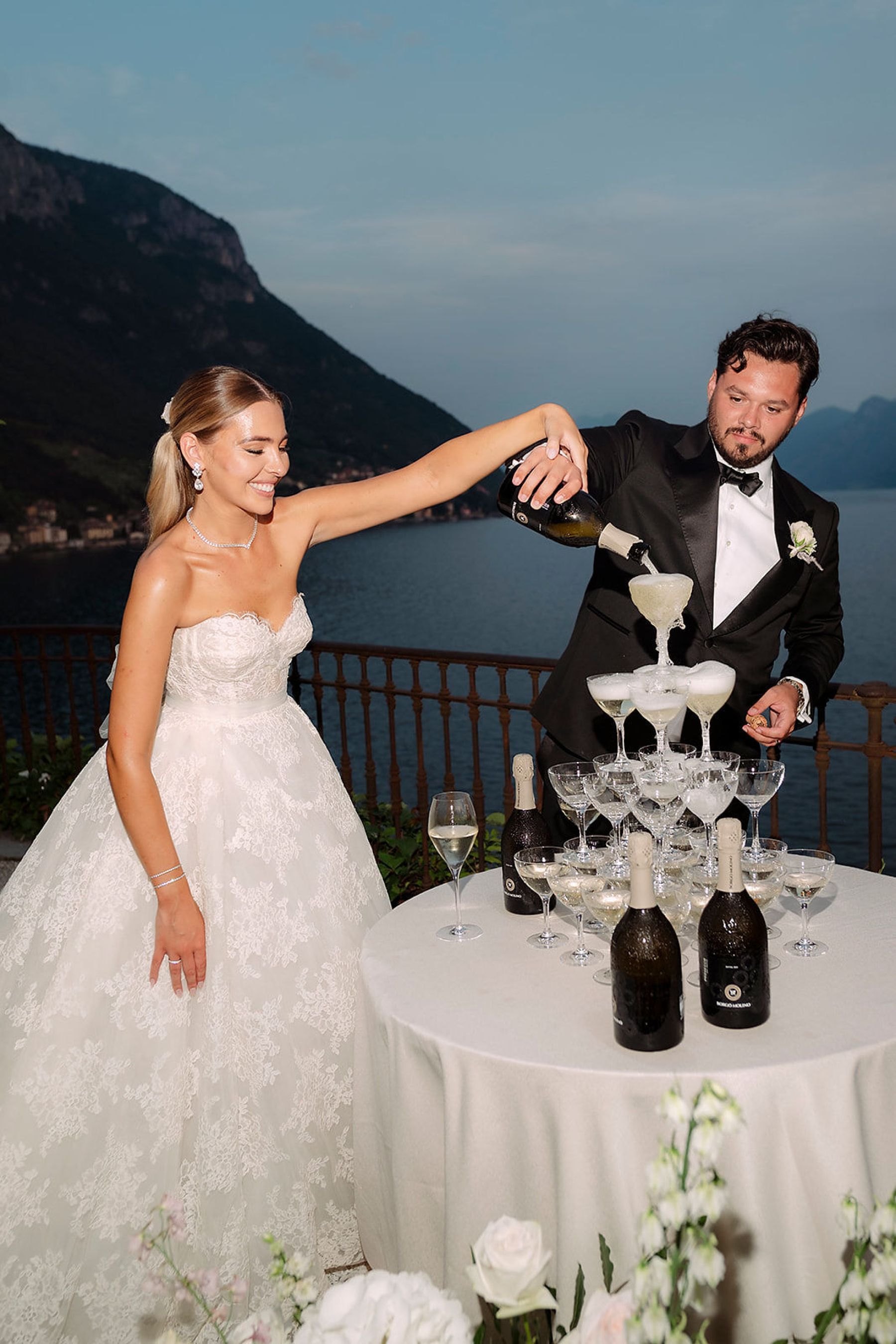 A Childhood Romance Blossoms in Lake Como: Lauren and Branagh's Timeless Wedding at Villa Cipressi photo
