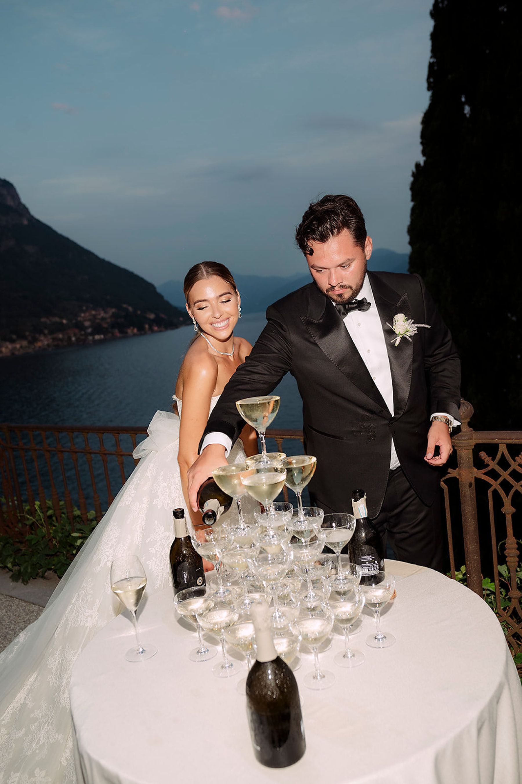 A Childhood Romance Blossoms in Lake Como: Lauren and Branagh's Timeless Wedding at Villa Cipressi photo