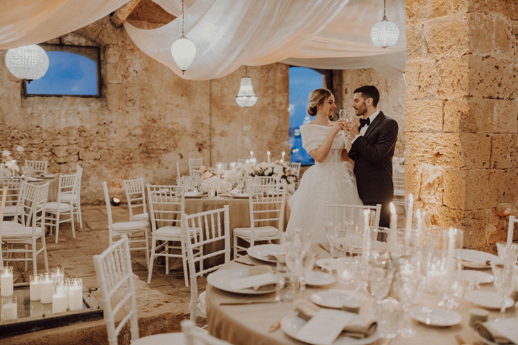 A Sunset Love Story: Andrea and Silvia's Enchanting Wedding at Marzamemi Old Tuna Fishery photo