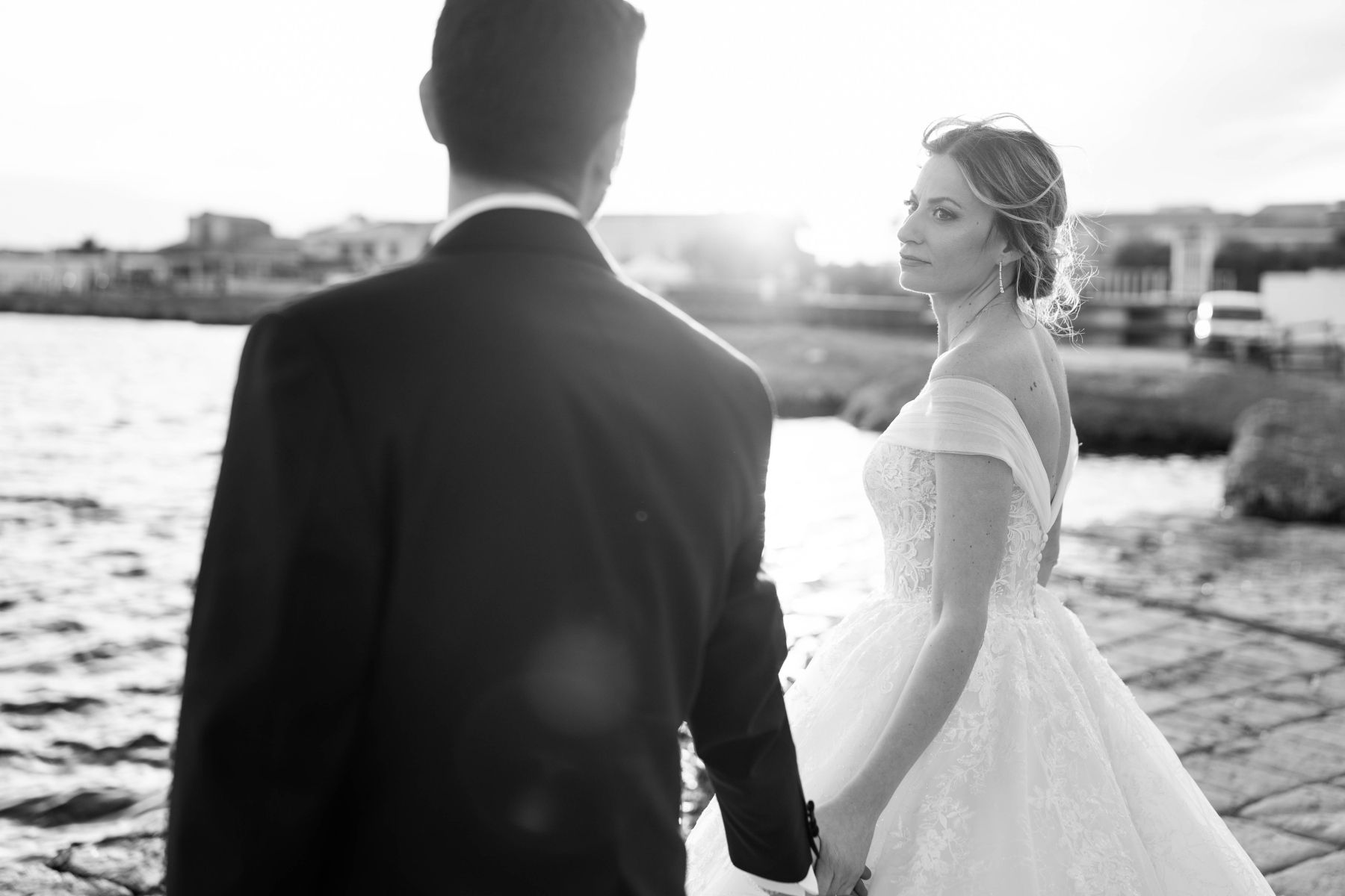 A Sunset Love Story: Andrea and Silvia's Enchanting Wedding at Marzamemi Old Tuna Fishery photo