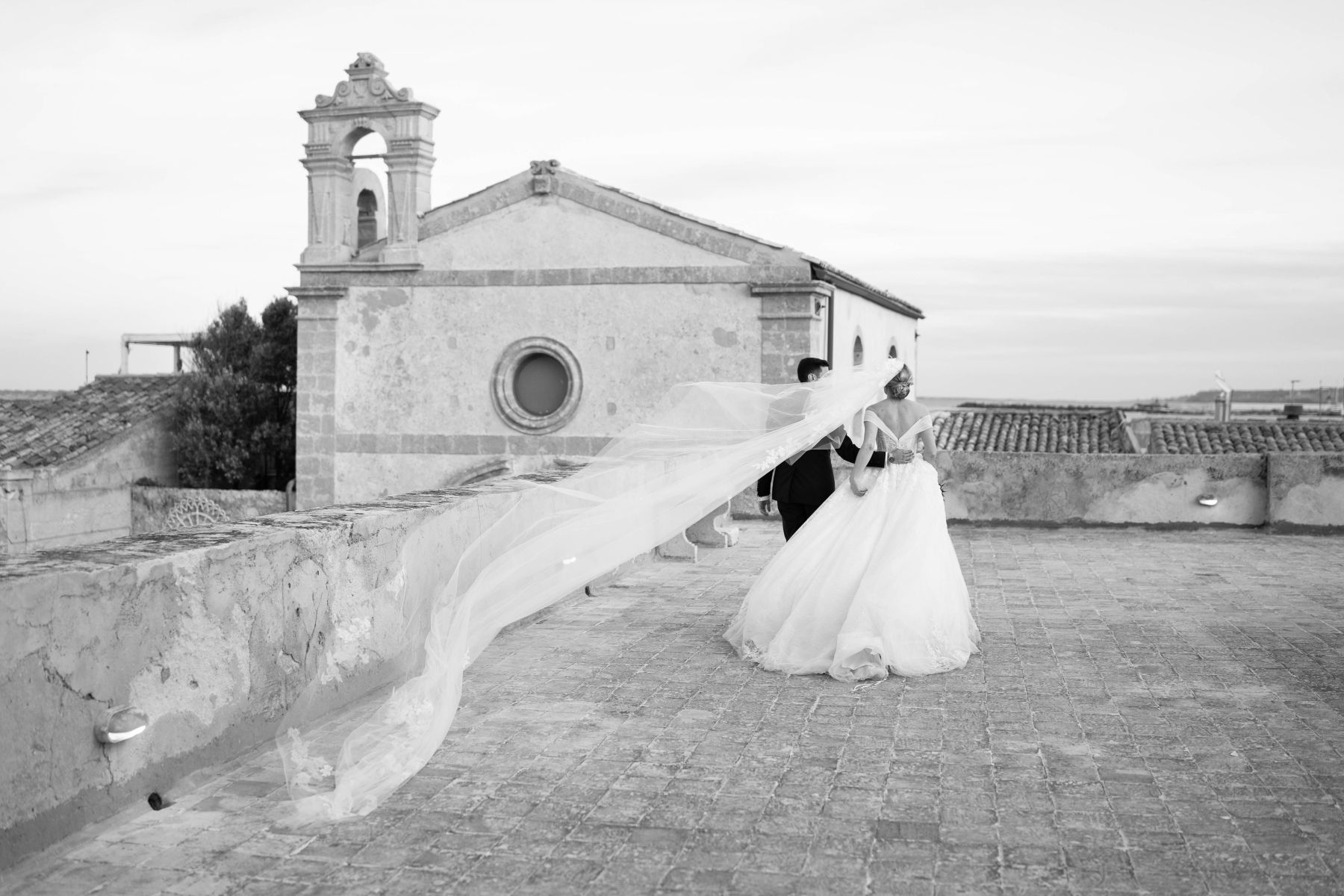 A Sunset Love Story: Andrea and Silvia's Enchanting Wedding at Marzamemi Old Tuna Fishery photo