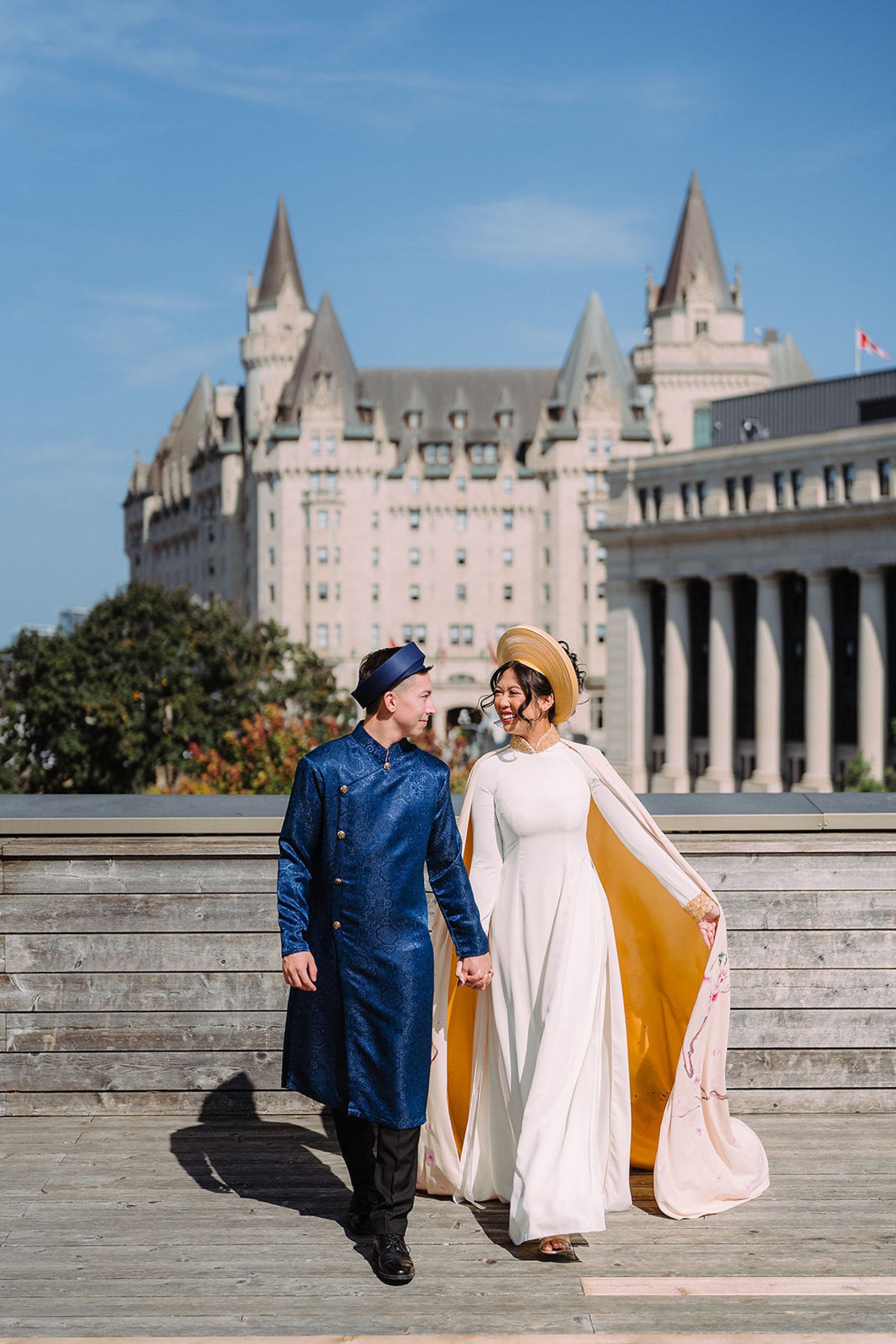 Timeless Romance: Sean and Hoang-Nghi’s Elegant Wedding at Chateau Laurier photo