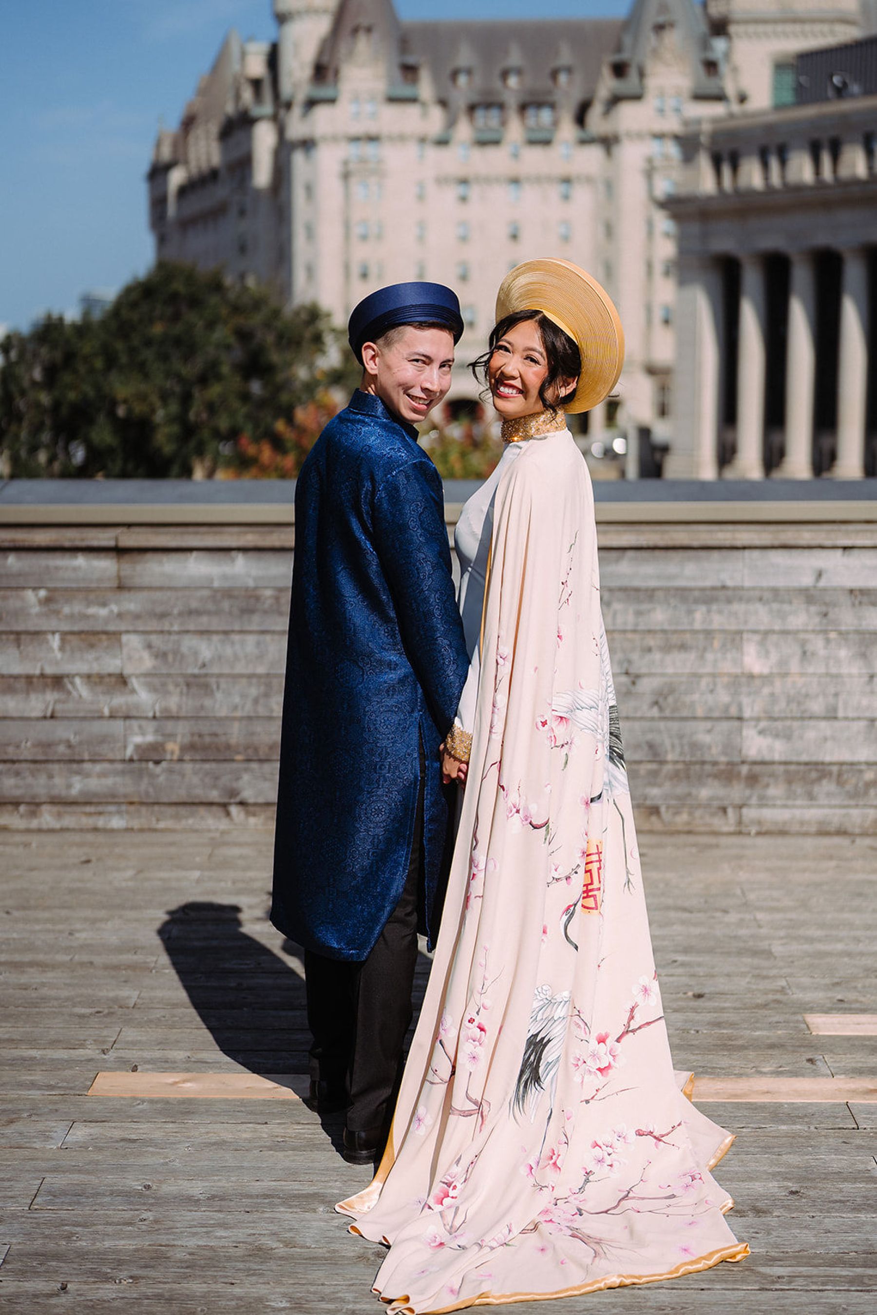 Timeless Romance: Sean and Hoang-Nghi’s Elegant Wedding at Chateau Laurier photo