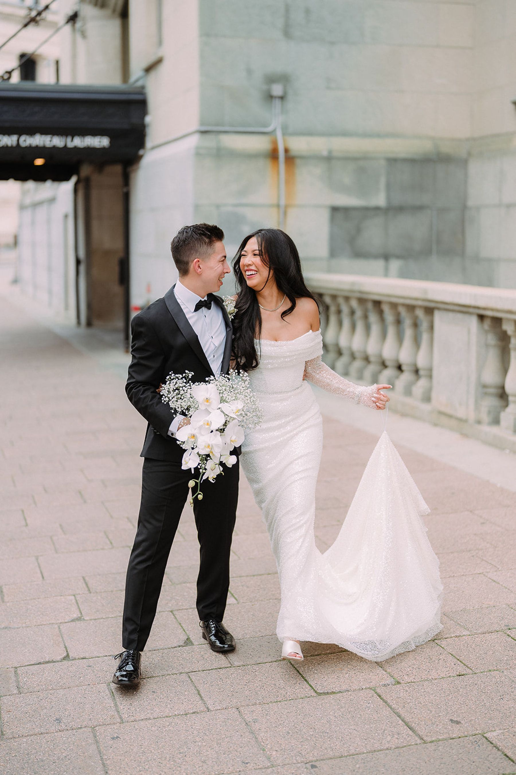 Timeless Romance: Sean and Hoang-Nghi’s Elegant Wedding at Chateau Laurier photo
