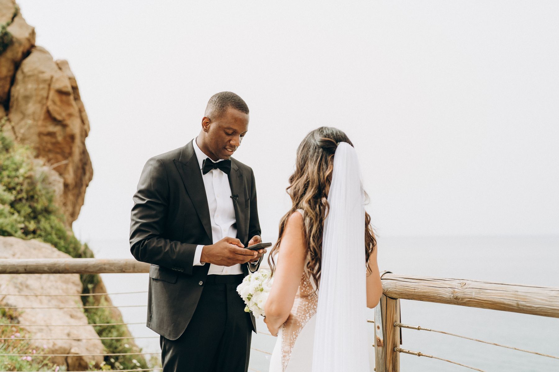Romantic Seaside Celebration: Anna and Janny's Charming Wedding at Le Calette photo