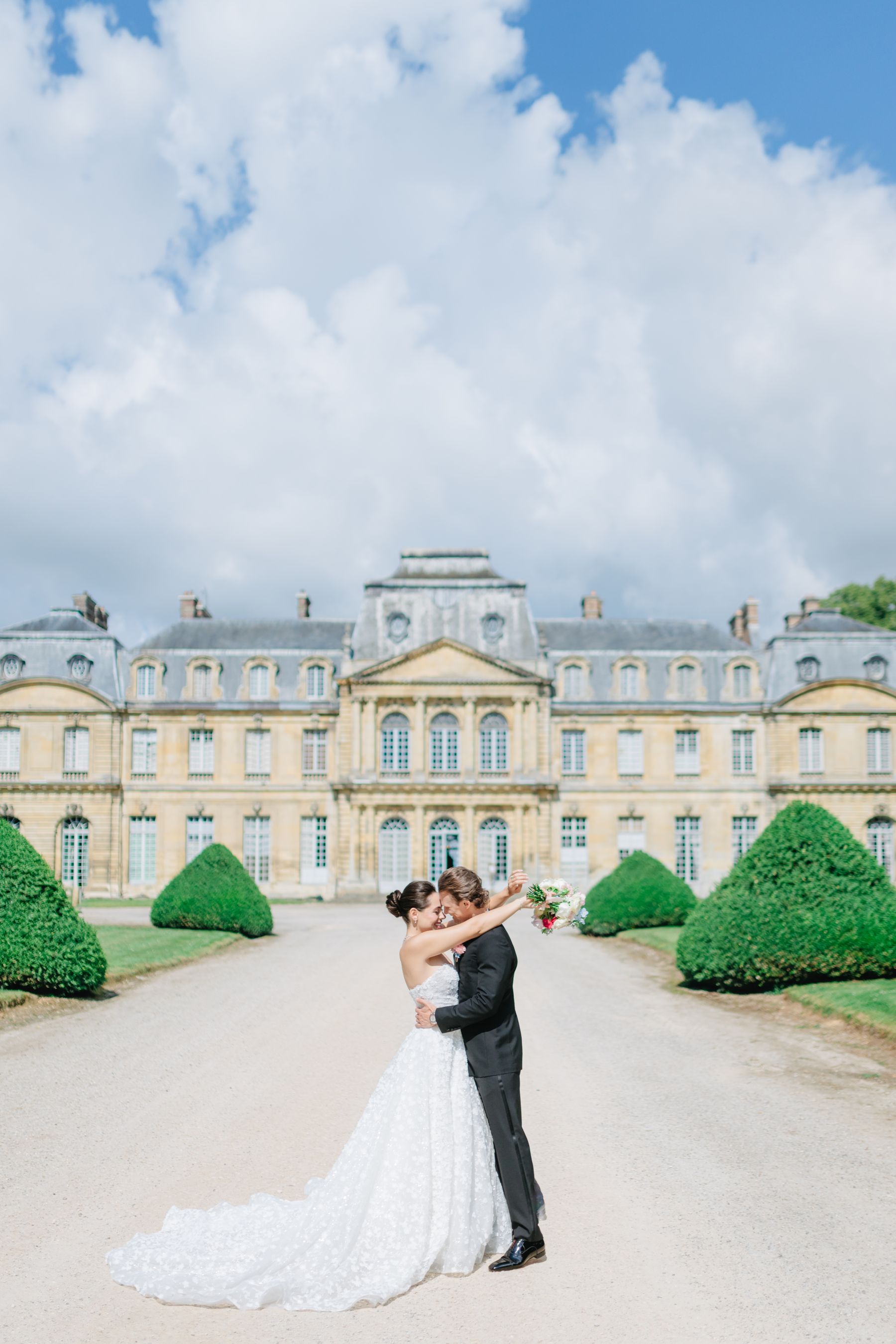 Sandy &amp; David's Love Story: A Magical Summer Wedding at Chateau de Champlatreux photo
