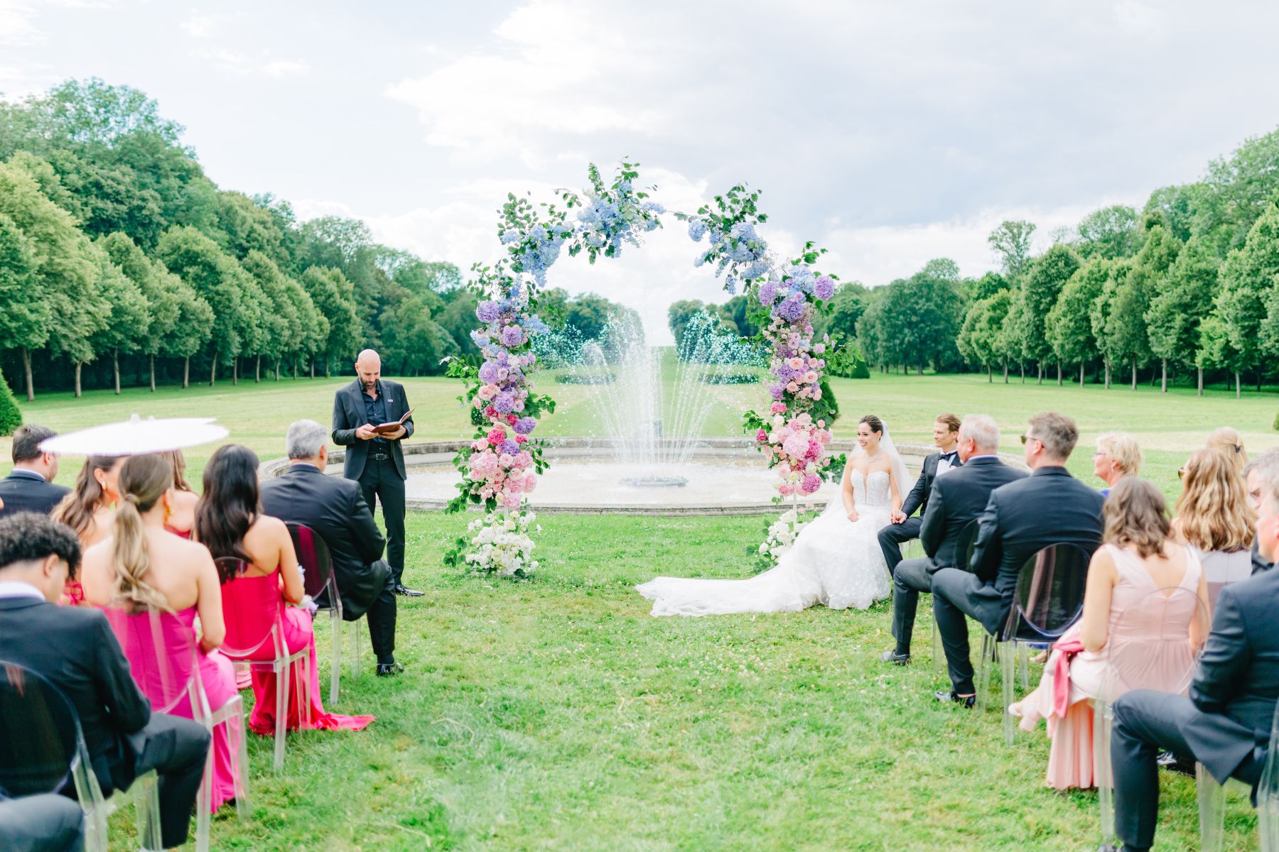 Sandy &amp; David's Love Story: A Magical Summer Wedding at Chateau de Champlatreux photo