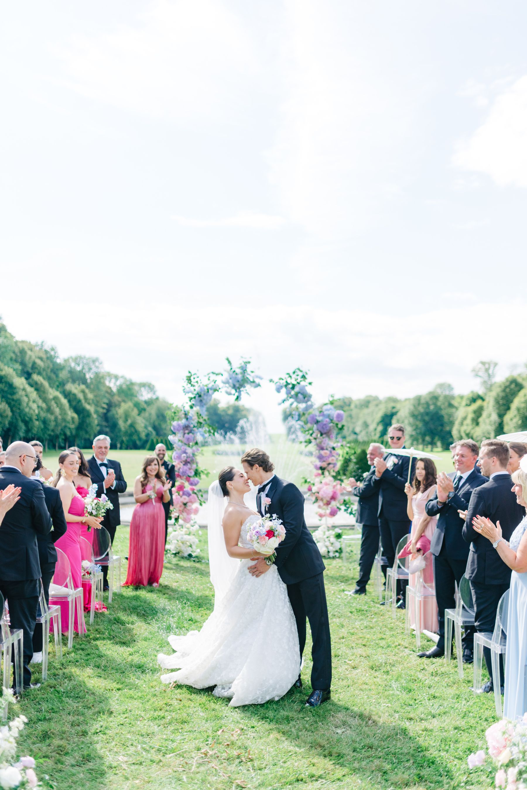 Sandy &amp; David's Love Story: A Magical Summer Wedding at Chateau de Champlatreux photo