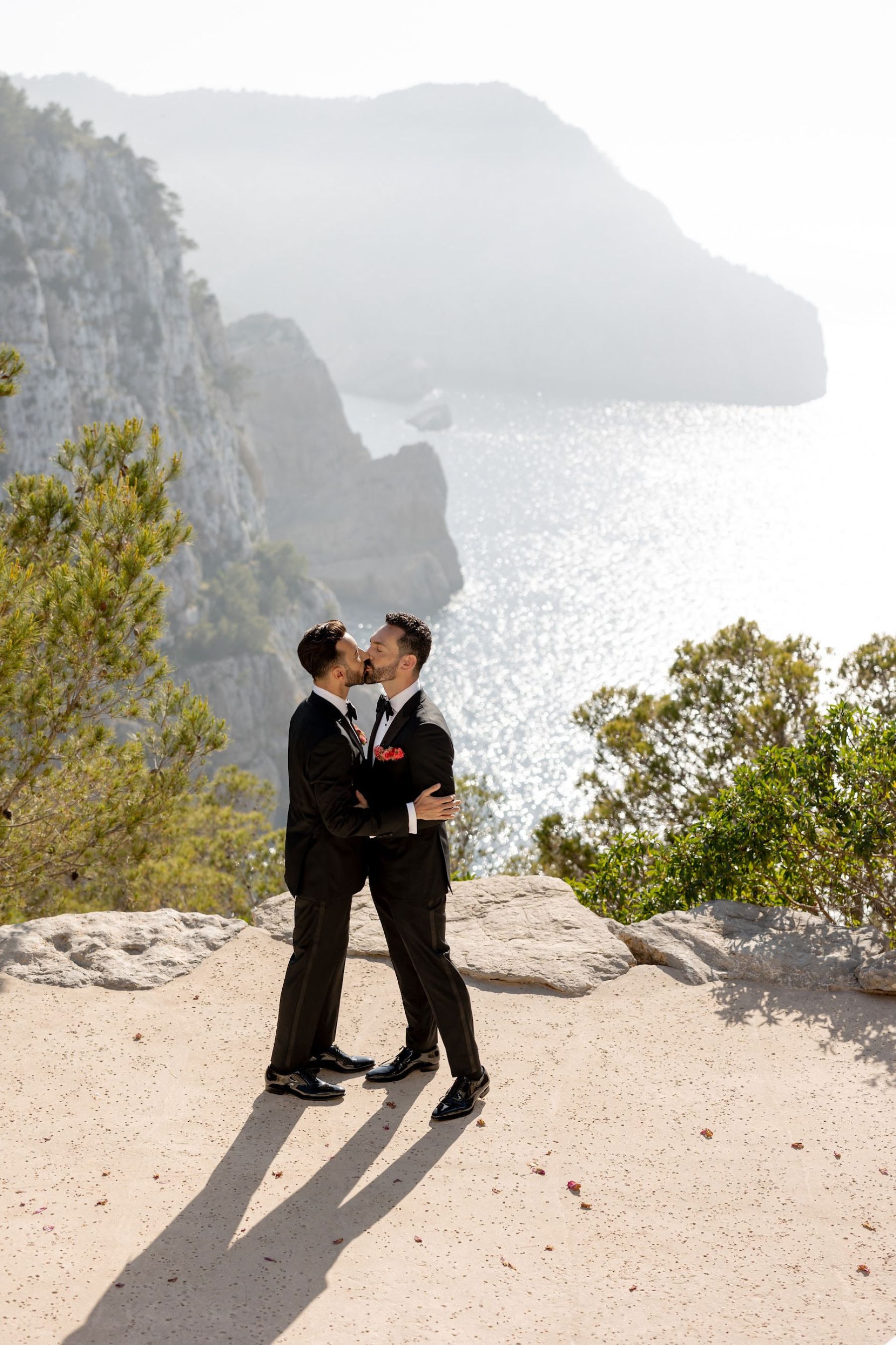Cliffside Romance: Jaime and Vartan's Intimate Wedding at Hacienda Na Xamena photo