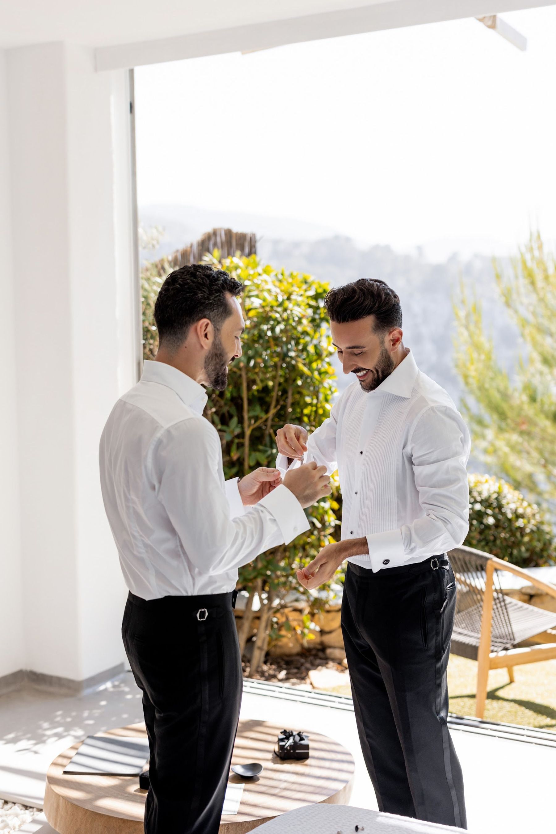 Cliffside Romance: Jaime and Vartan's Intimate Wedding at Hacienda Na Xamena photo