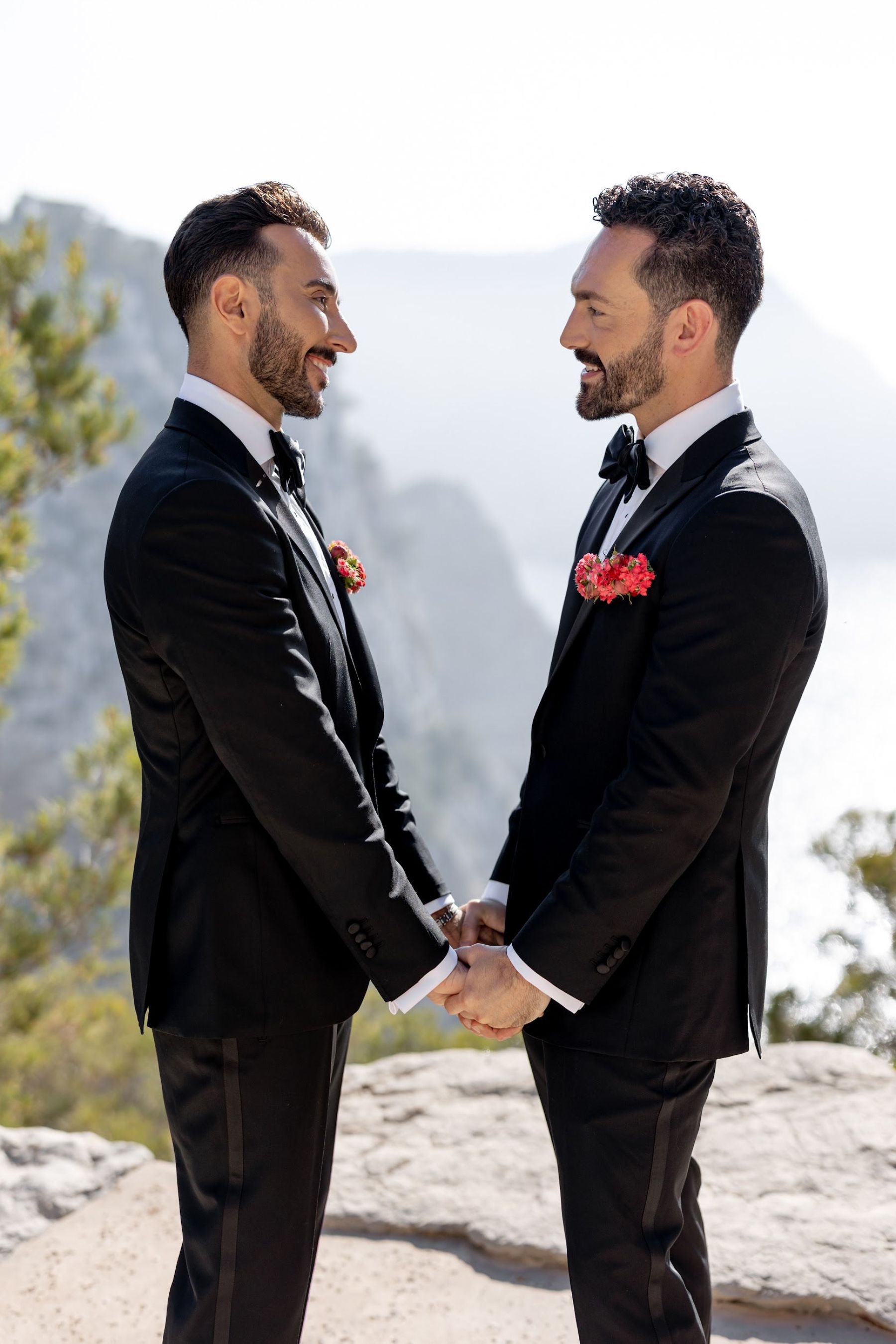 Cliffside Romance: Jaime and Vartan's Intimate Wedding at Hacienda Na Xamena photo