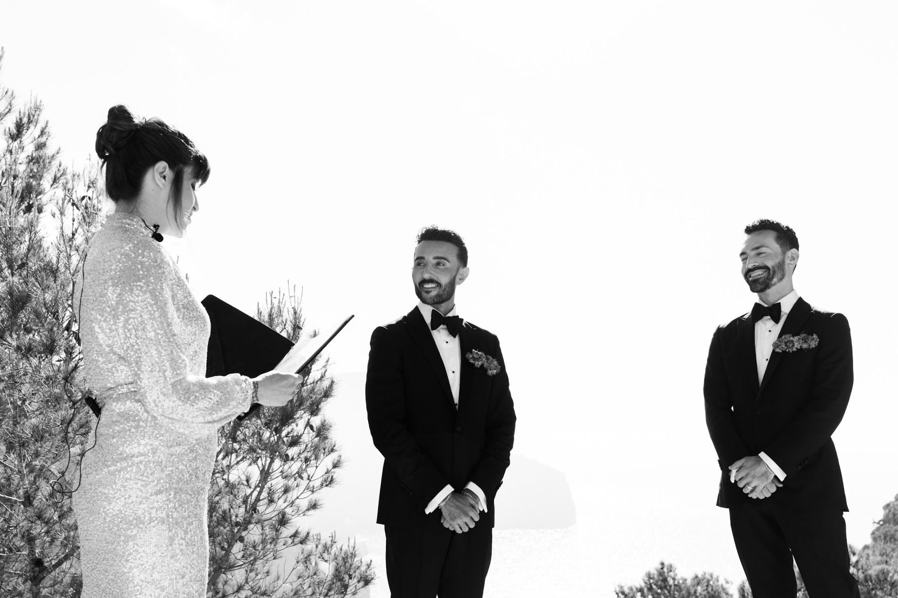 Cliffside Romance: Jaime and Vartan's Intimate Wedding at Hacienda Na Xamena photo