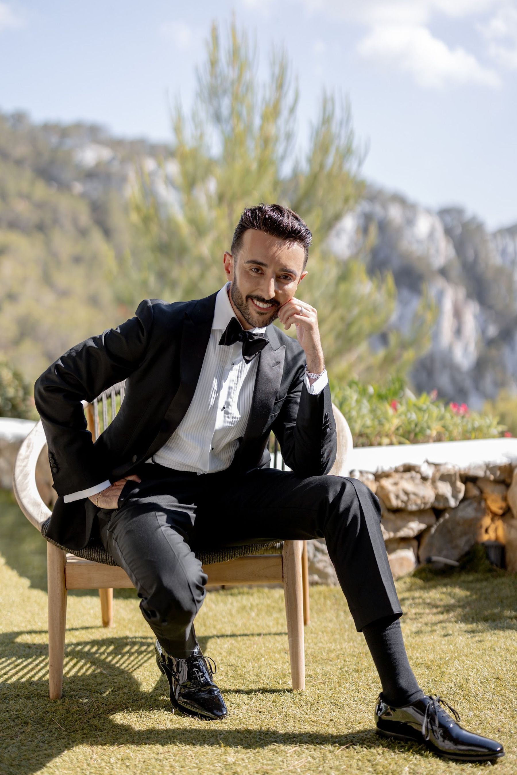 Cliffside Romance: Jaime and Vartan's Intimate Wedding at Hacienda Na Xamena photo