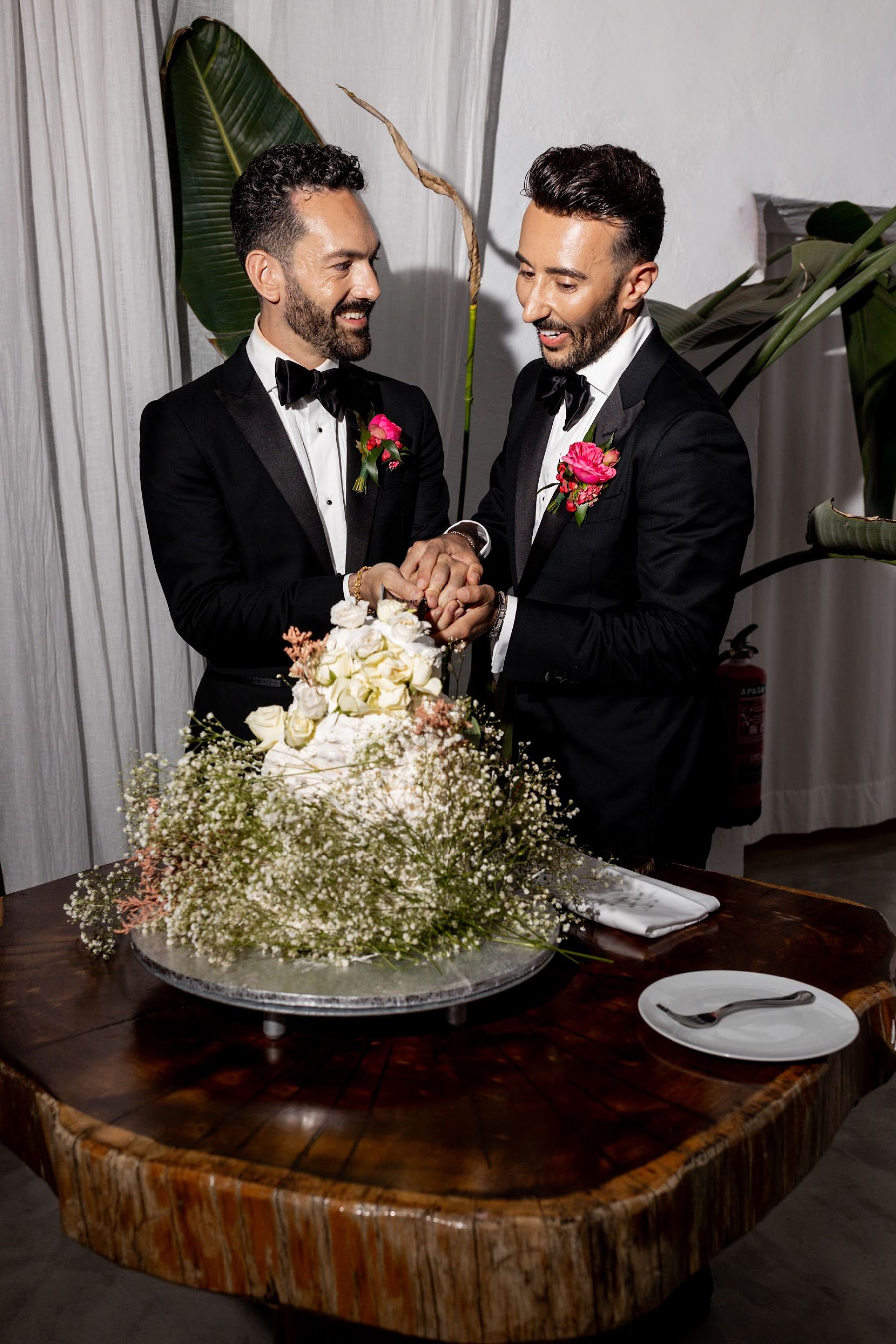 Cliffside Romance: Jaime and Vartan's Intimate Wedding at Hacienda Na Xamena photo