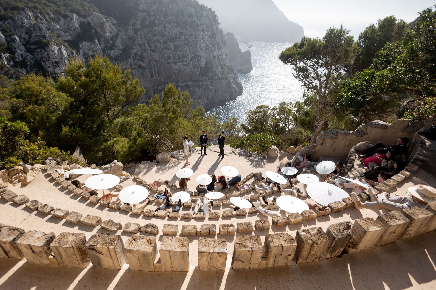 Cliffside Romance: Jaime and Vartan's Intimate Wedding at Hacienda Na Xamena photo