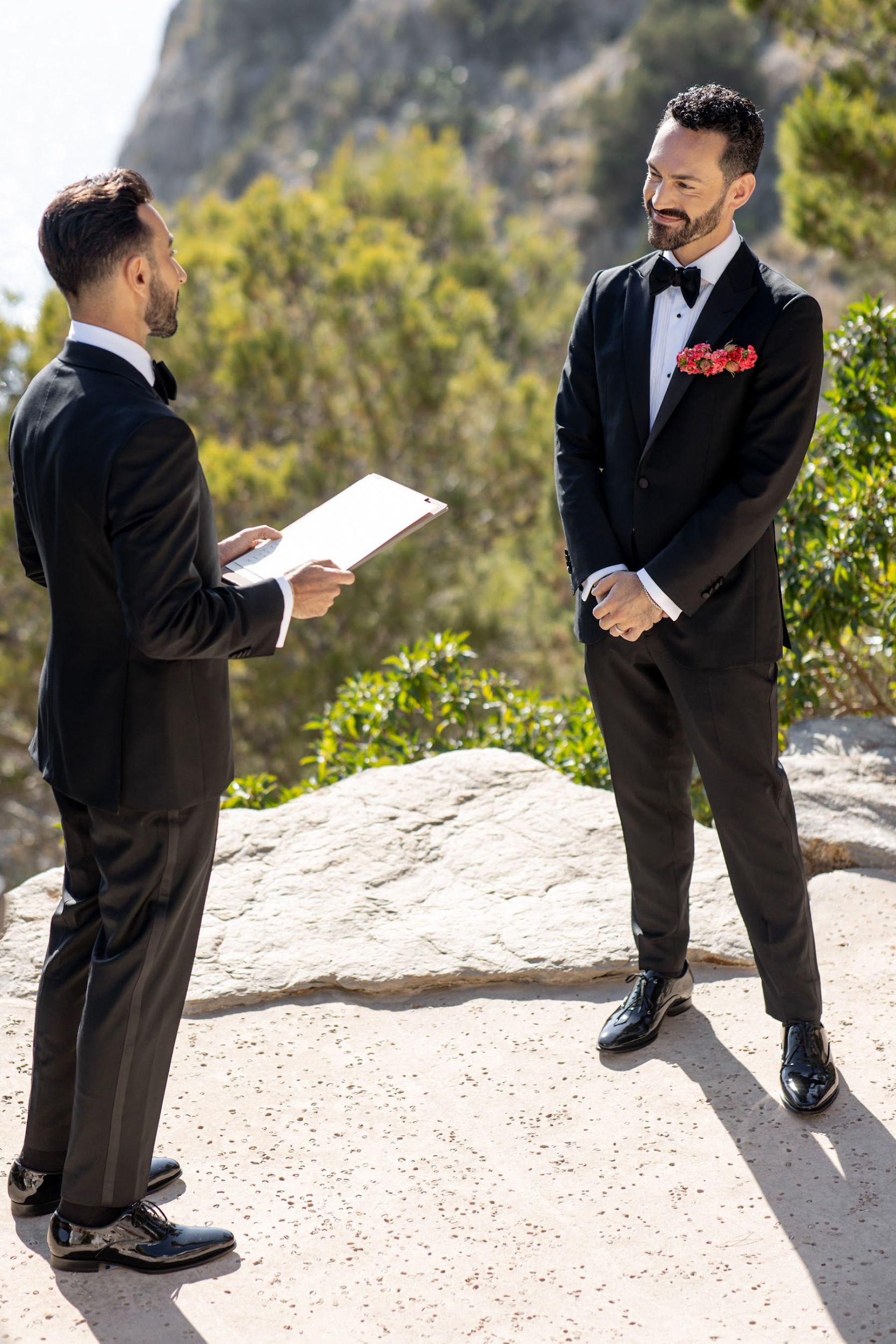 Cliffside Romance: Jaime and Vartan's Intimate Wedding at Hacienda Na Xamena photo