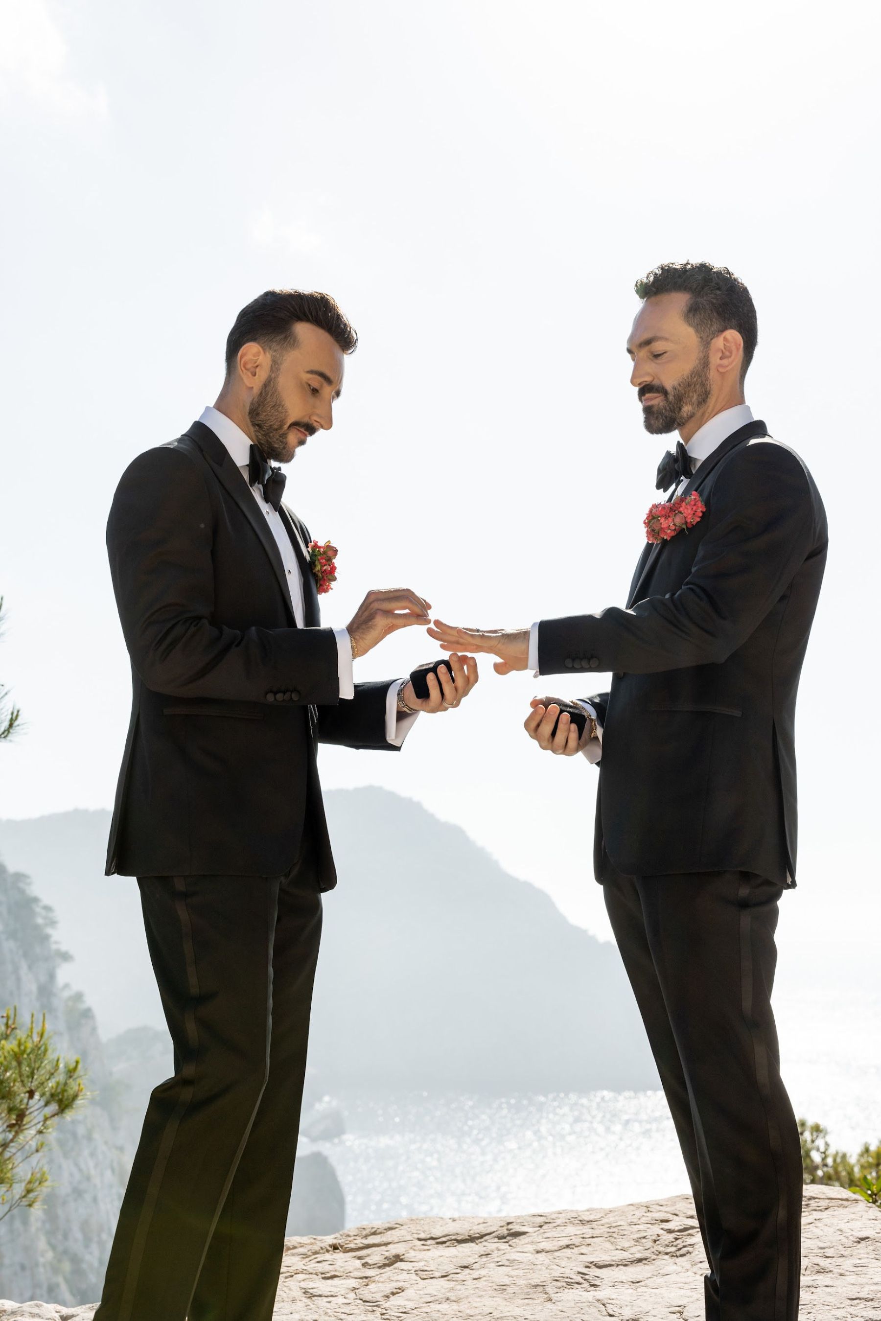 Cliffside Romance: Jaime and Vartan's Intimate Wedding at Hacienda Na Xamena photo