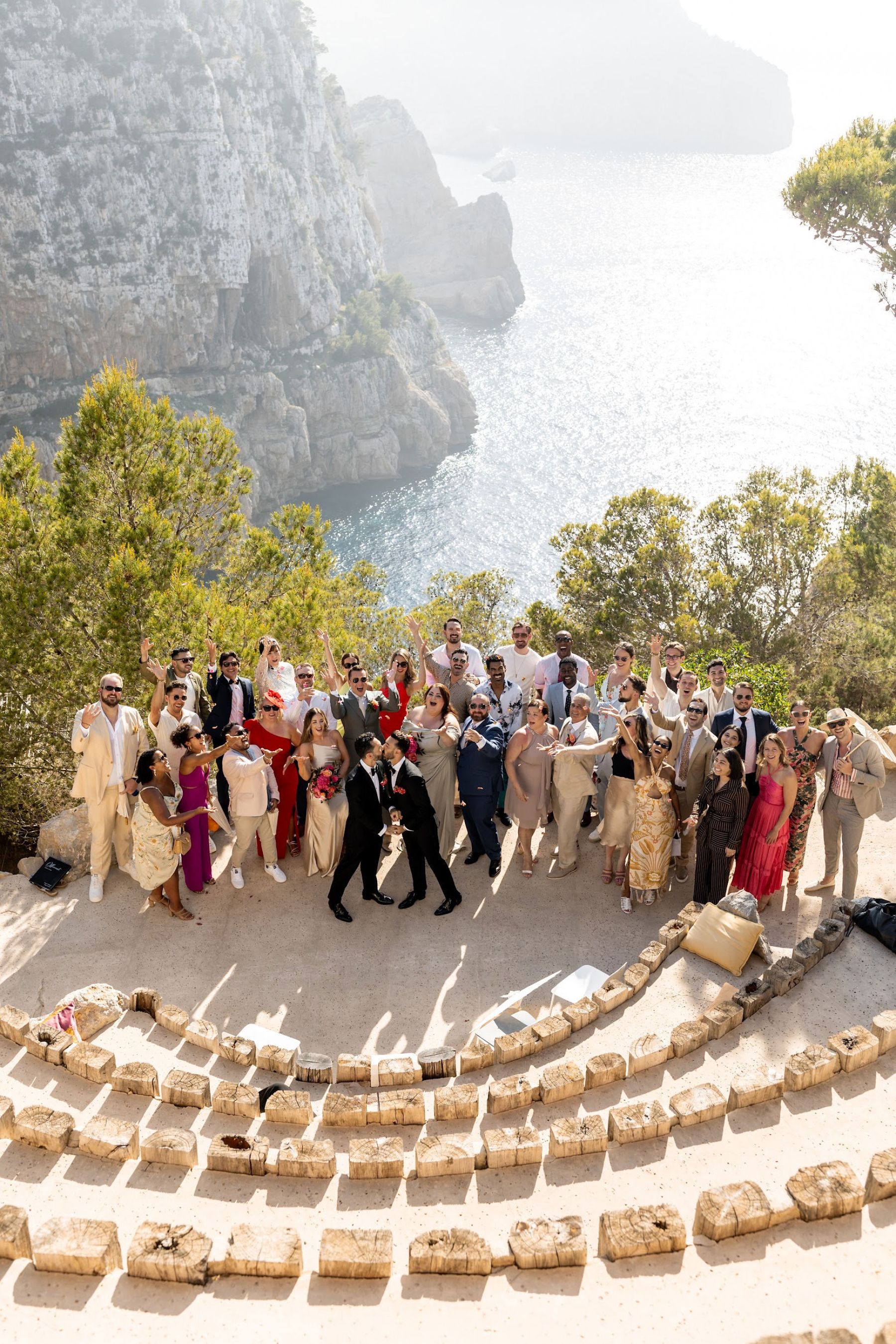 Cliffside Romance: Jaime and Vartan's Intimate Wedding at Hacienda Na Xamena photo