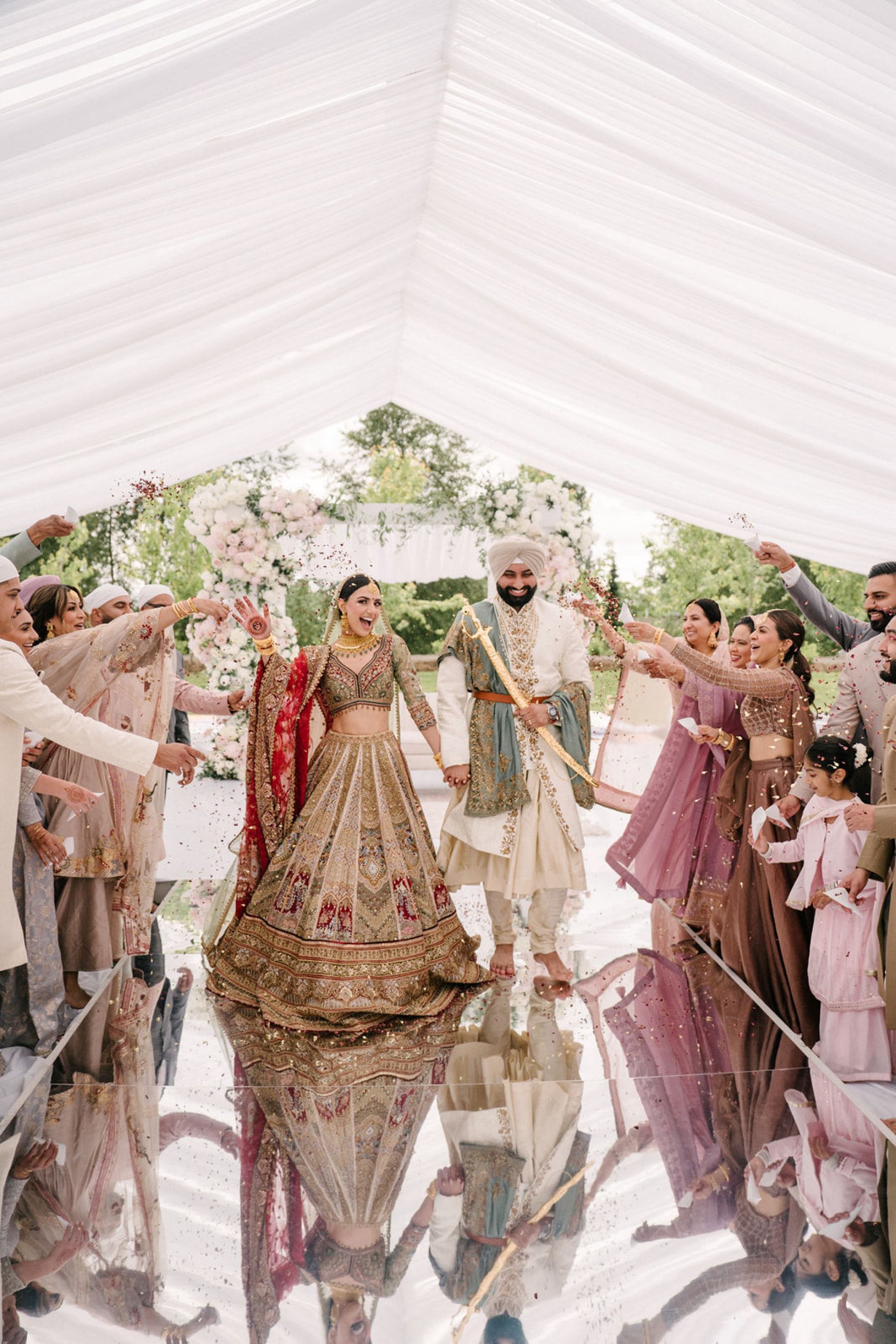 A Tale of Love, Tradition, and Modern Elegance: Jessica &amp; Parm's Wedding at Reflections Banquet &amp; Convention photo