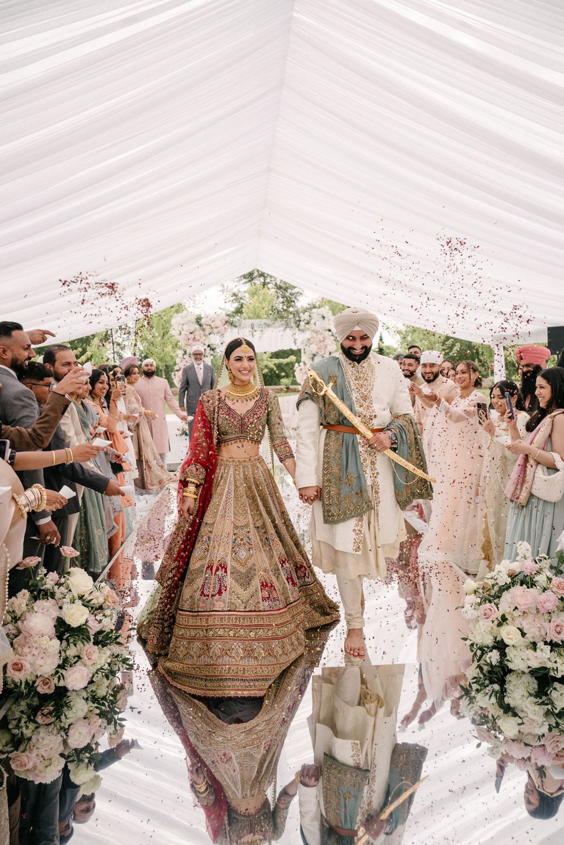 A Tale of Love, Tradition, and Modern Elegance: Jessica &amp; Parm's Wedding at Reflections Banquet &amp; Convention photo