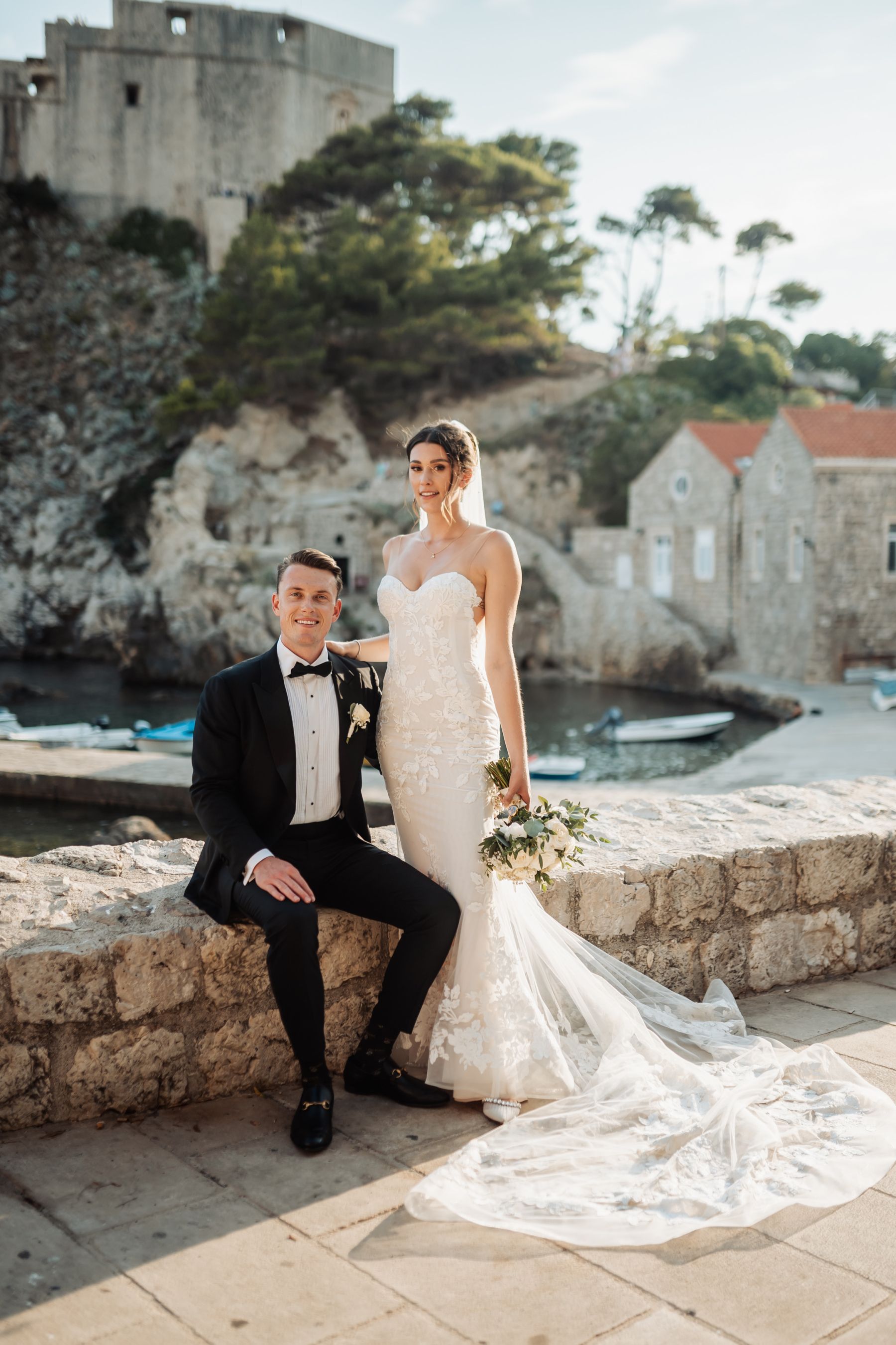 A Sun-Kissed Love Story in Dubrovnik: Riley &amp; Matt's Destination Wedding at Vala Beach photo