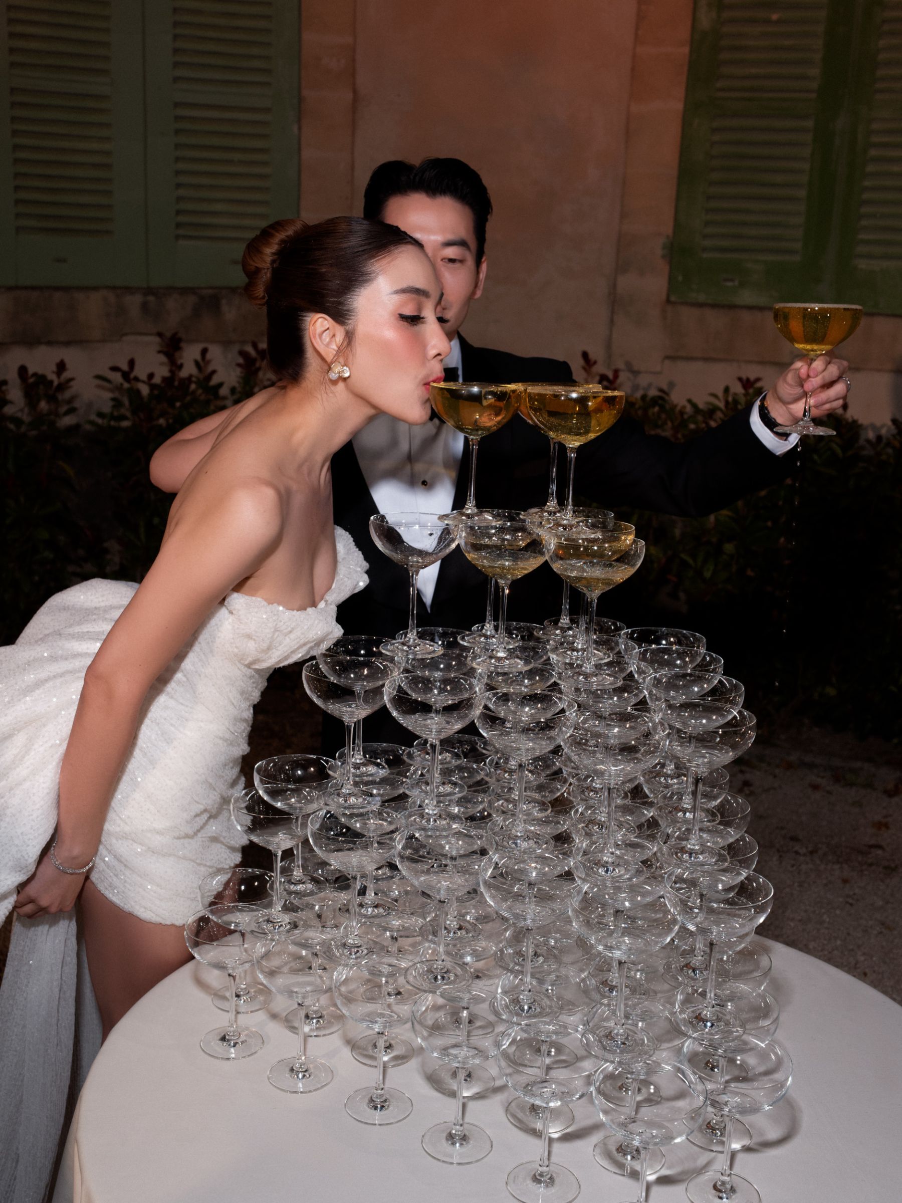 A Love Story Woven in Provence: Virithipa and Nick's Enchanting Wedding at Chateau de Tourreau photo