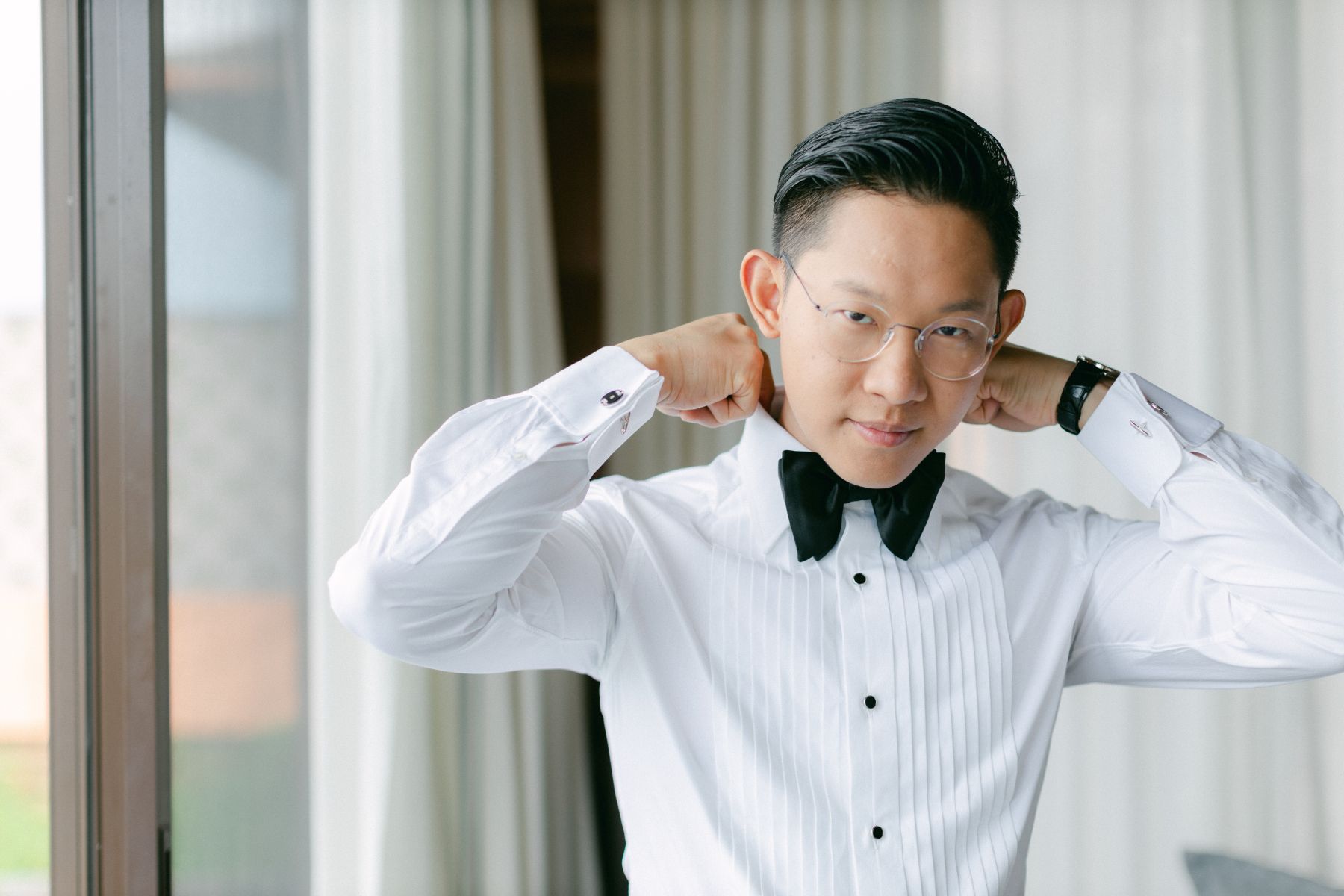 A Cross-Cultural Paradise Celebration: Khin Lay  &amp; Lucas's Romantic Wedding at Sri Panwa Phuket photo