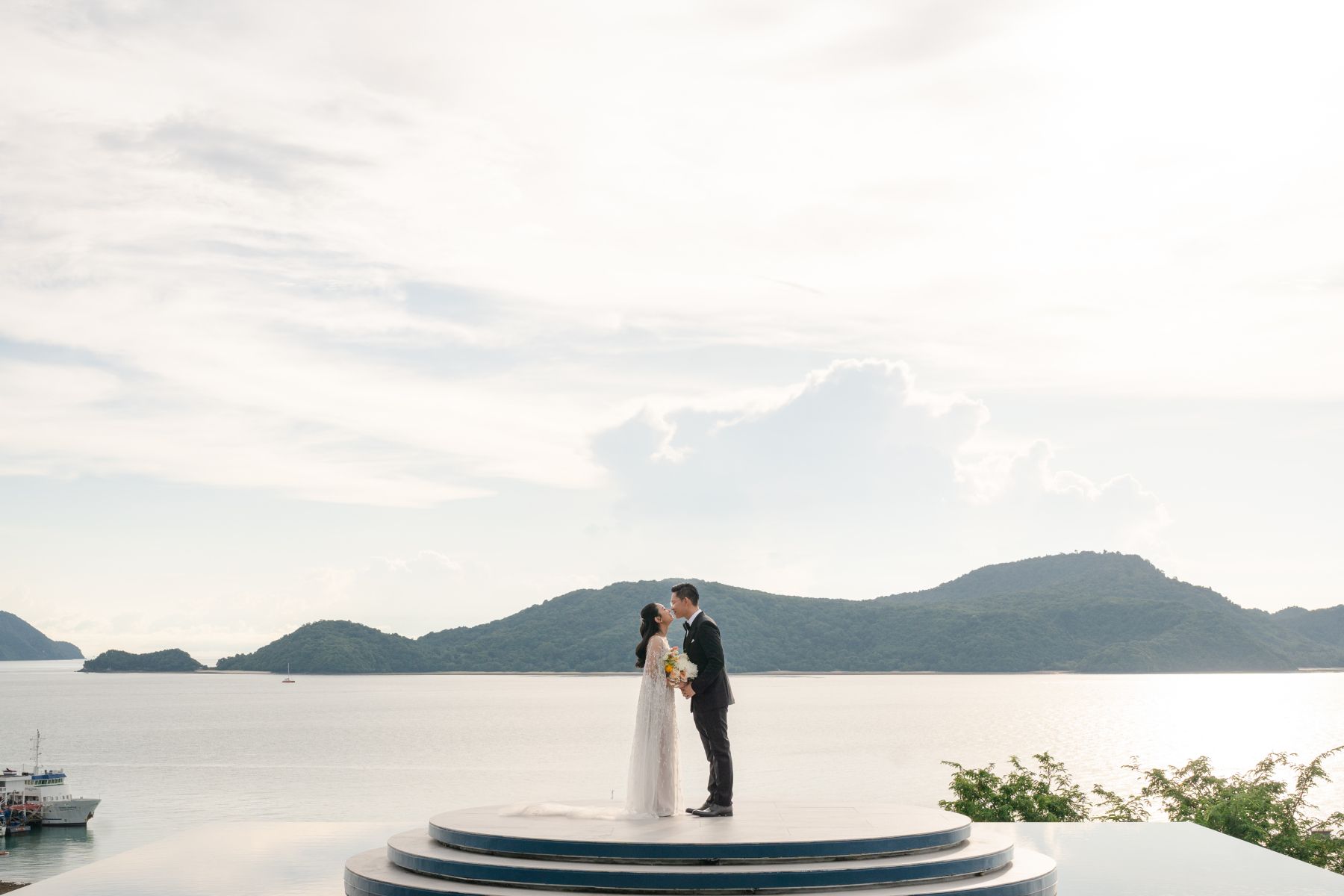 A Cross-Cultural Paradise Celebration: Khin Lay  &amp; Lucas's Romantic Wedding at Sri Panwa Phuket photo