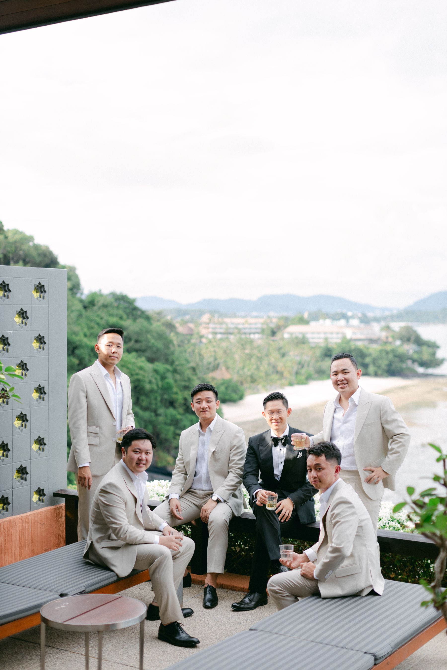 A Cross-Cultural Paradise Celebration: Khin Lay  &amp; Lucas's Romantic Wedding at Sri Panwa Phuket photo