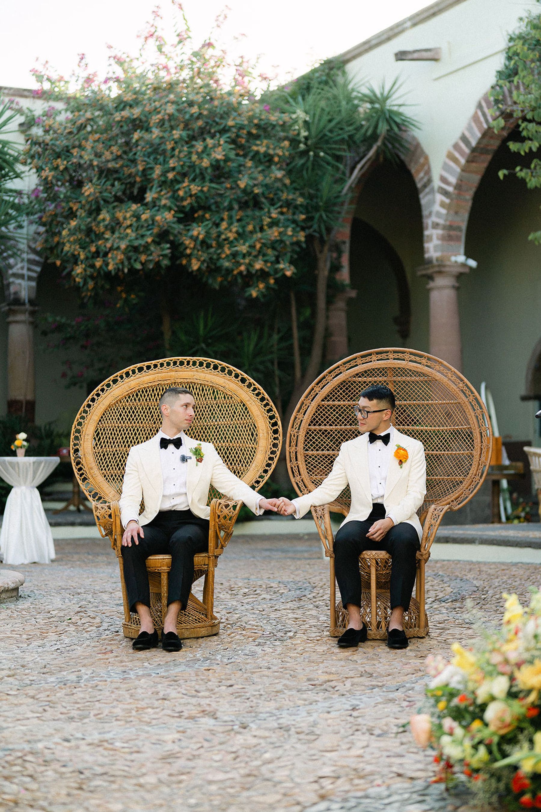 San Miguel de Allende Magic: Matt and Ian's Desert-Inspired Destination Wedding at Instituto Allende photo
