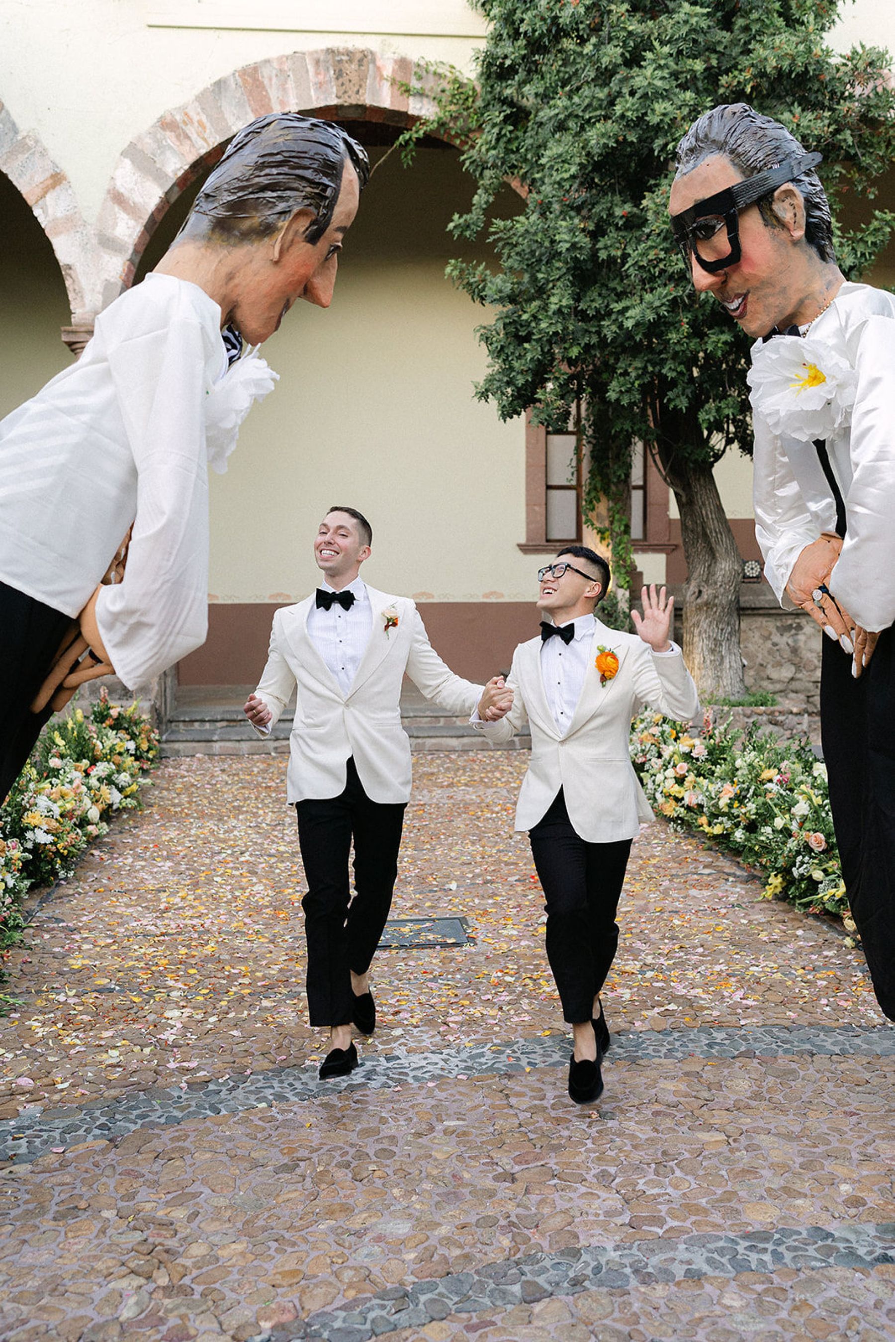 San Miguel de Allende Magic: Matt and Ian's Desert-Inspired Destination Wedding at Instituto Allende photo