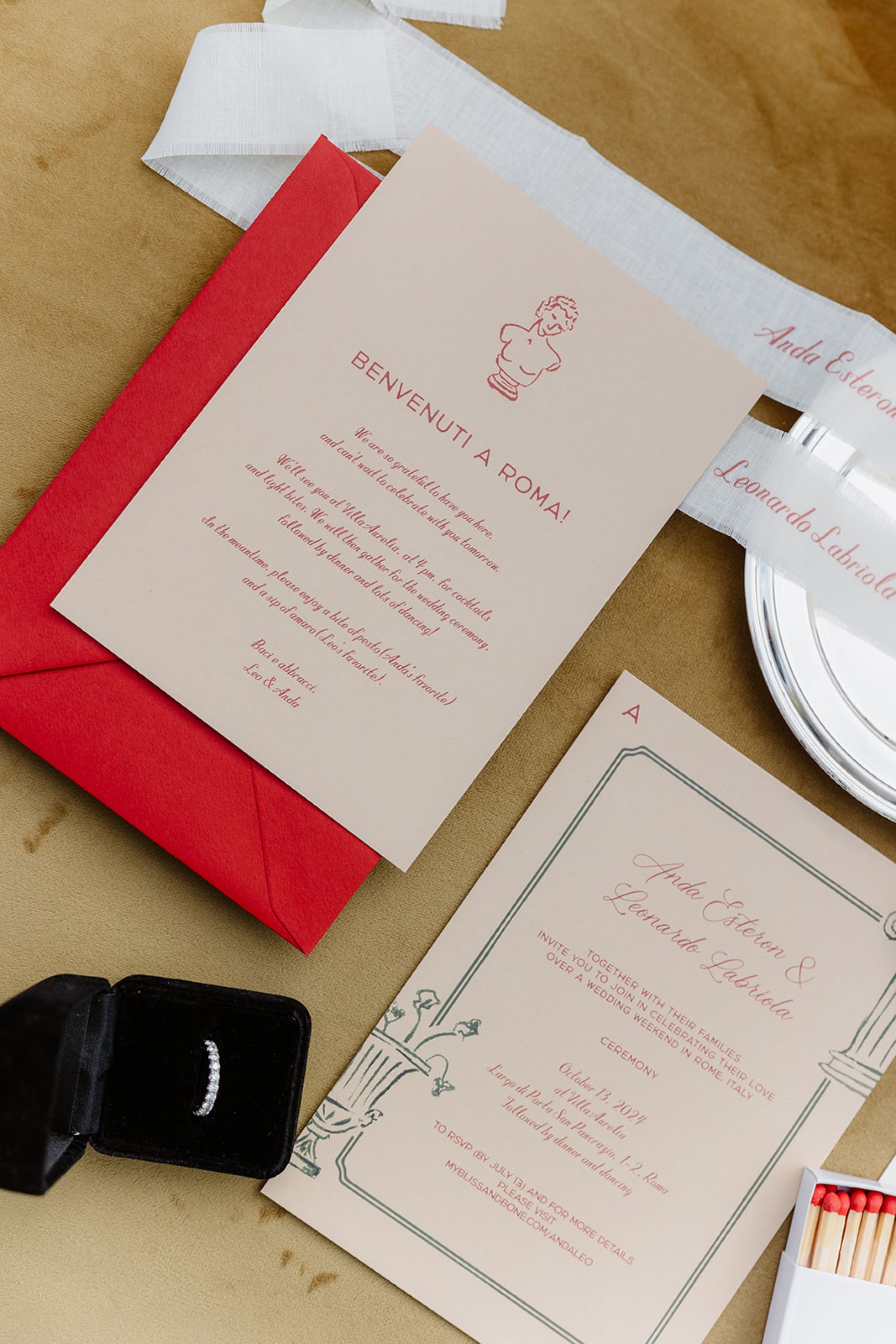 Shimmering Vows in Rome: Anda &amp; Leonardo’s Enchanting Wedding at Villa Aurelia photo