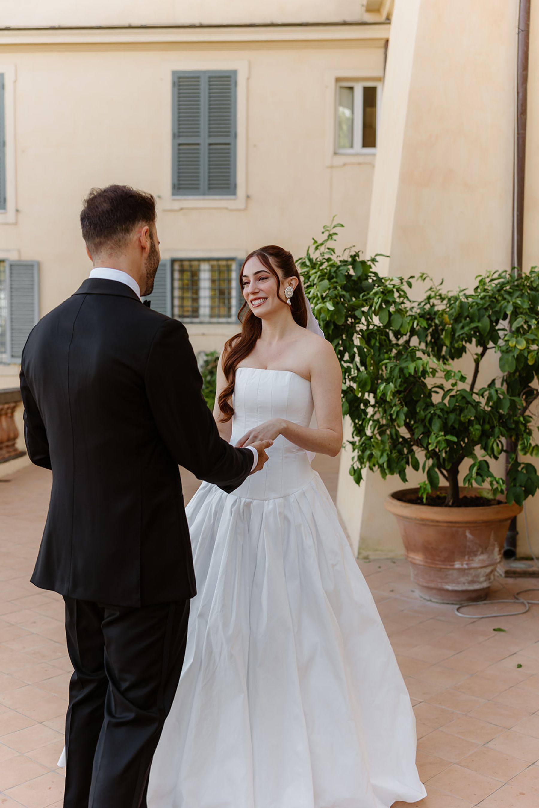 Shimmering Vows in Rome: Anda &amp; Leonardo’s Enchanting Wedding at Villa Aurelia photo
