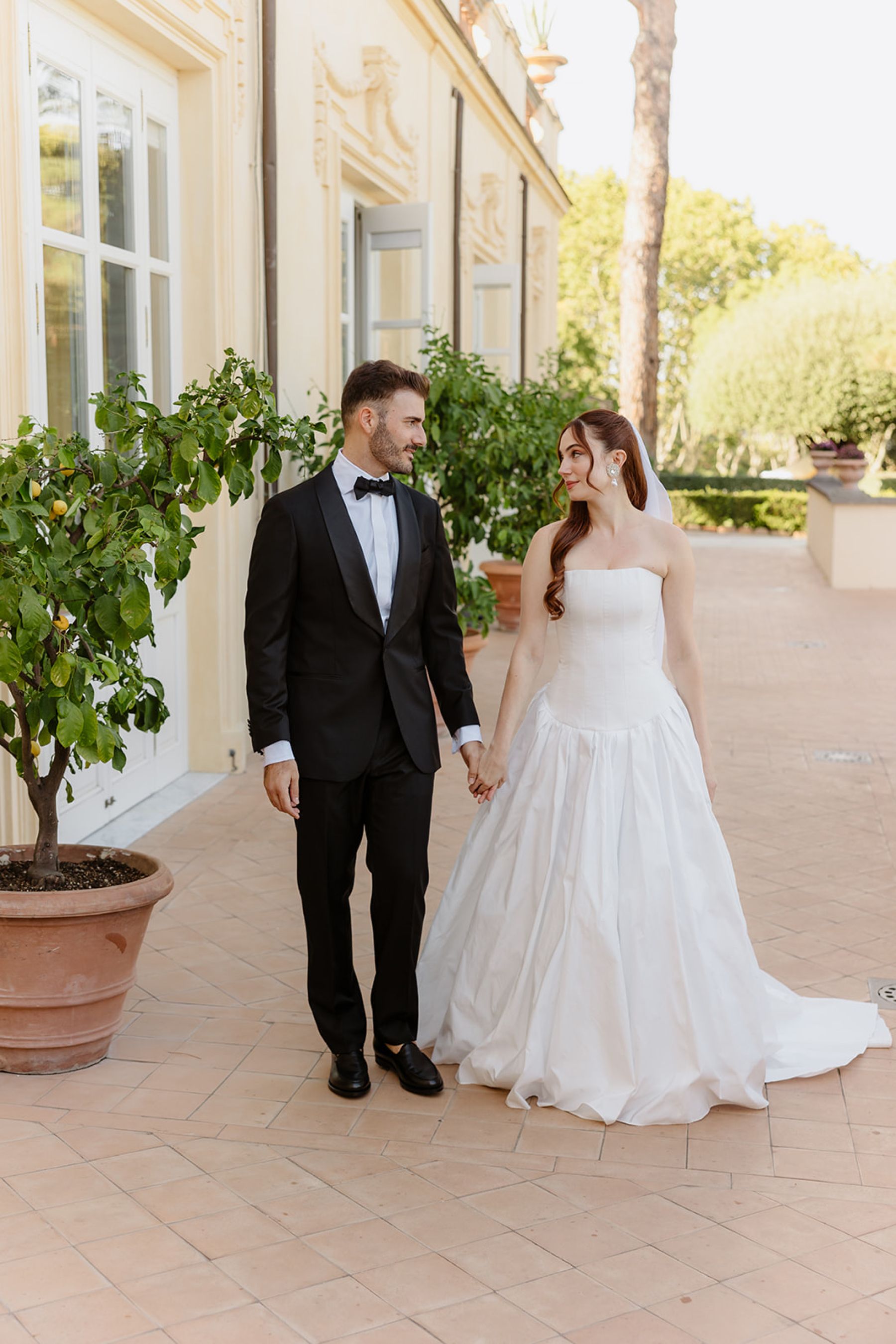 Shimmering Vows in Rome: Anda &amp; Leonardo’s Enchanting Wedding at Villa Aurelia photo
