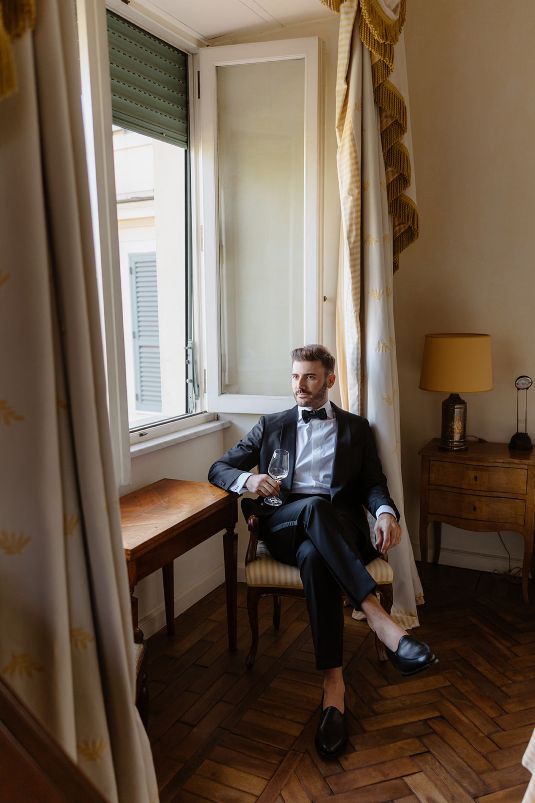 Shimmering Vows in Rome: Anda &amp; Leonardo’s Enchanting Wedding at Villa Aurelia photo