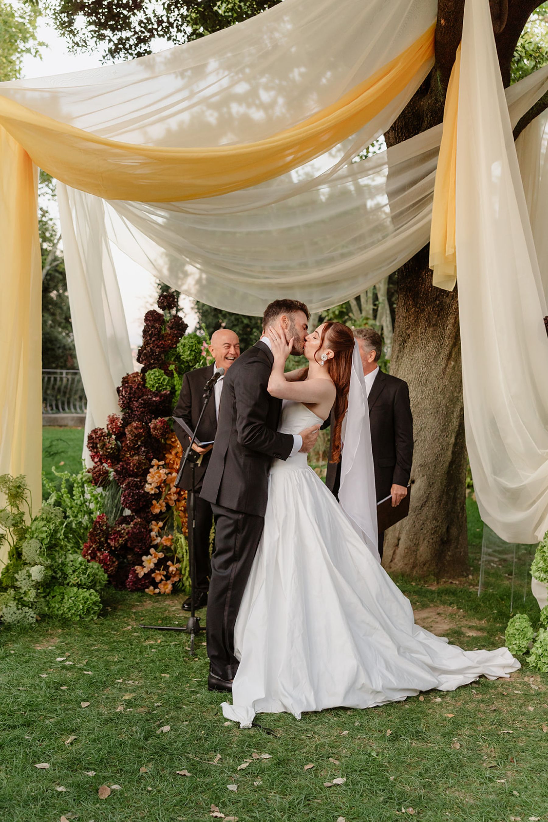 Shimmering Vows in Rome: Anda &amp; Leonardo’s Enchanting Wedding at Villa Aurelia photo