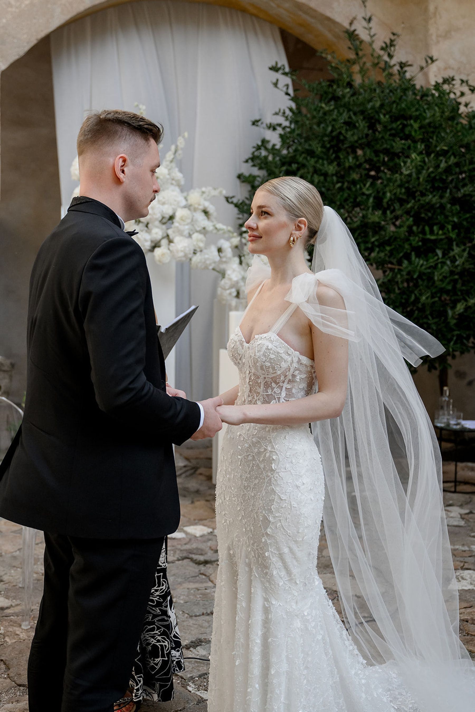 Two Hearts, One Castle: Kristin and Josef's Spellbinding Black and White Wedding at Schloss Freudenstein photo
